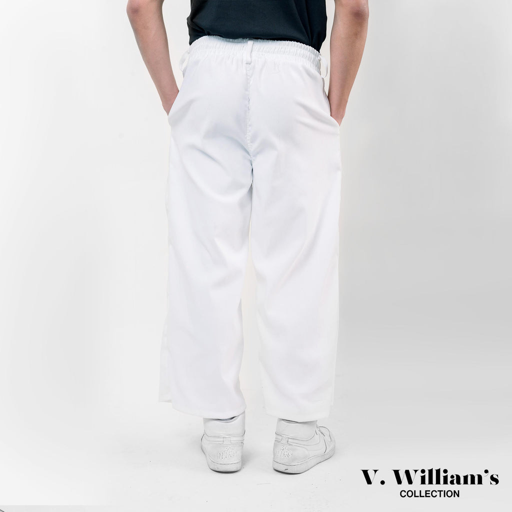 V. William's Double Pleated Straight Cut Pants
