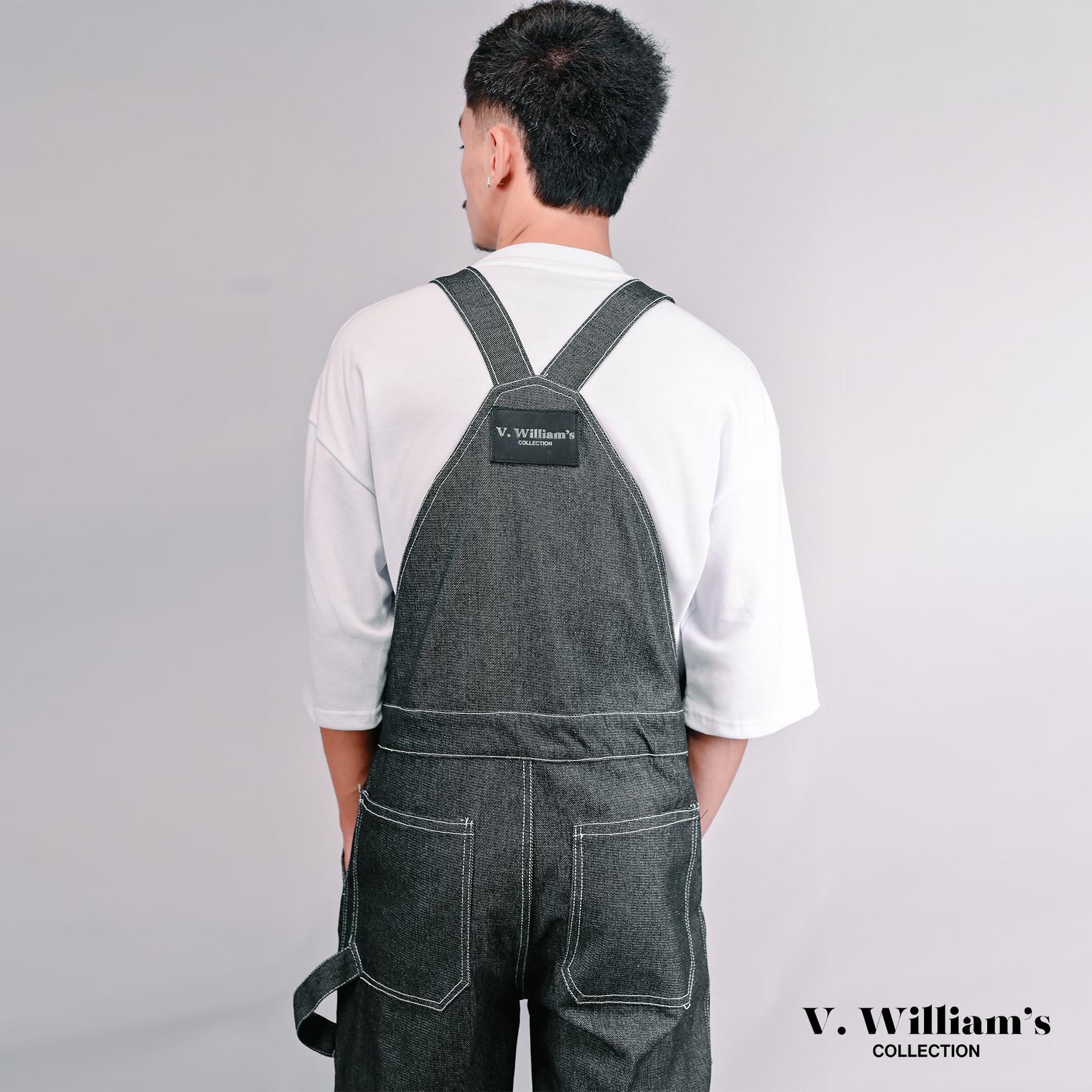 V. William's Raw Denim Jumpsuit