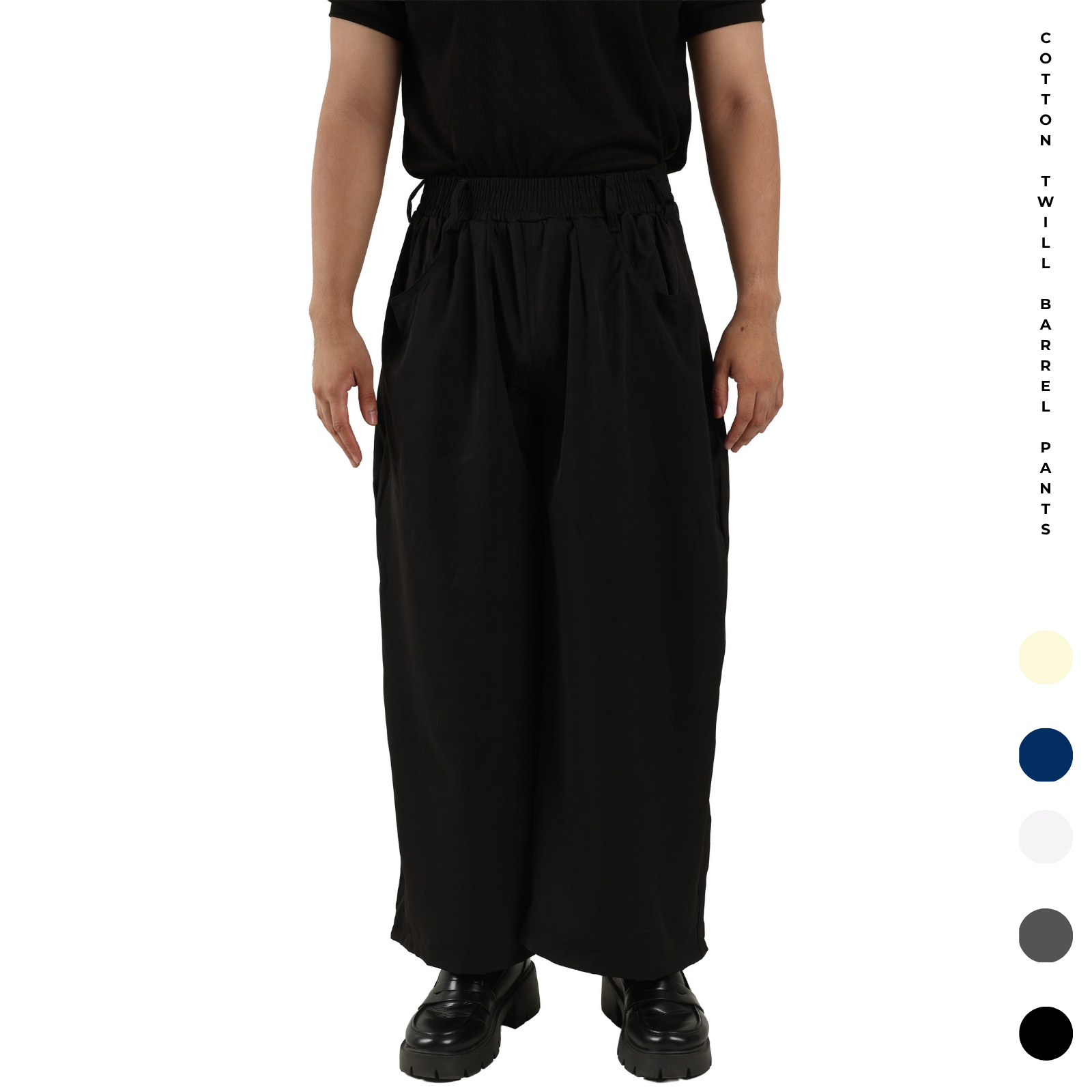 V. William's Cotton Twill Barrel Pants