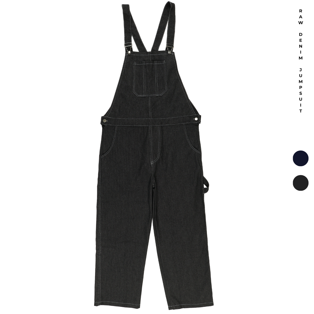 V. William's Raw Denim Jumpsuit