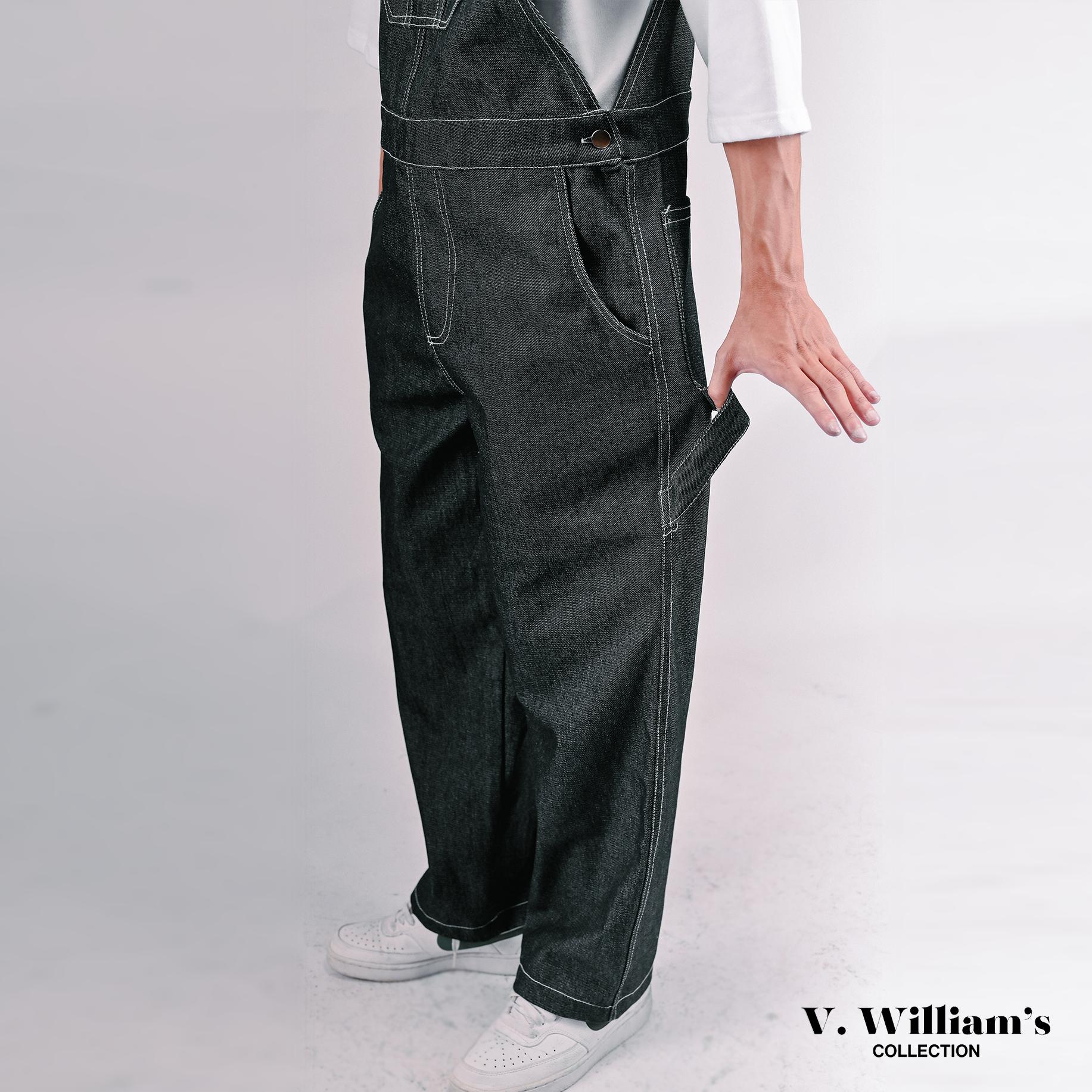 V. William's Raw Denim Jumpsuit
