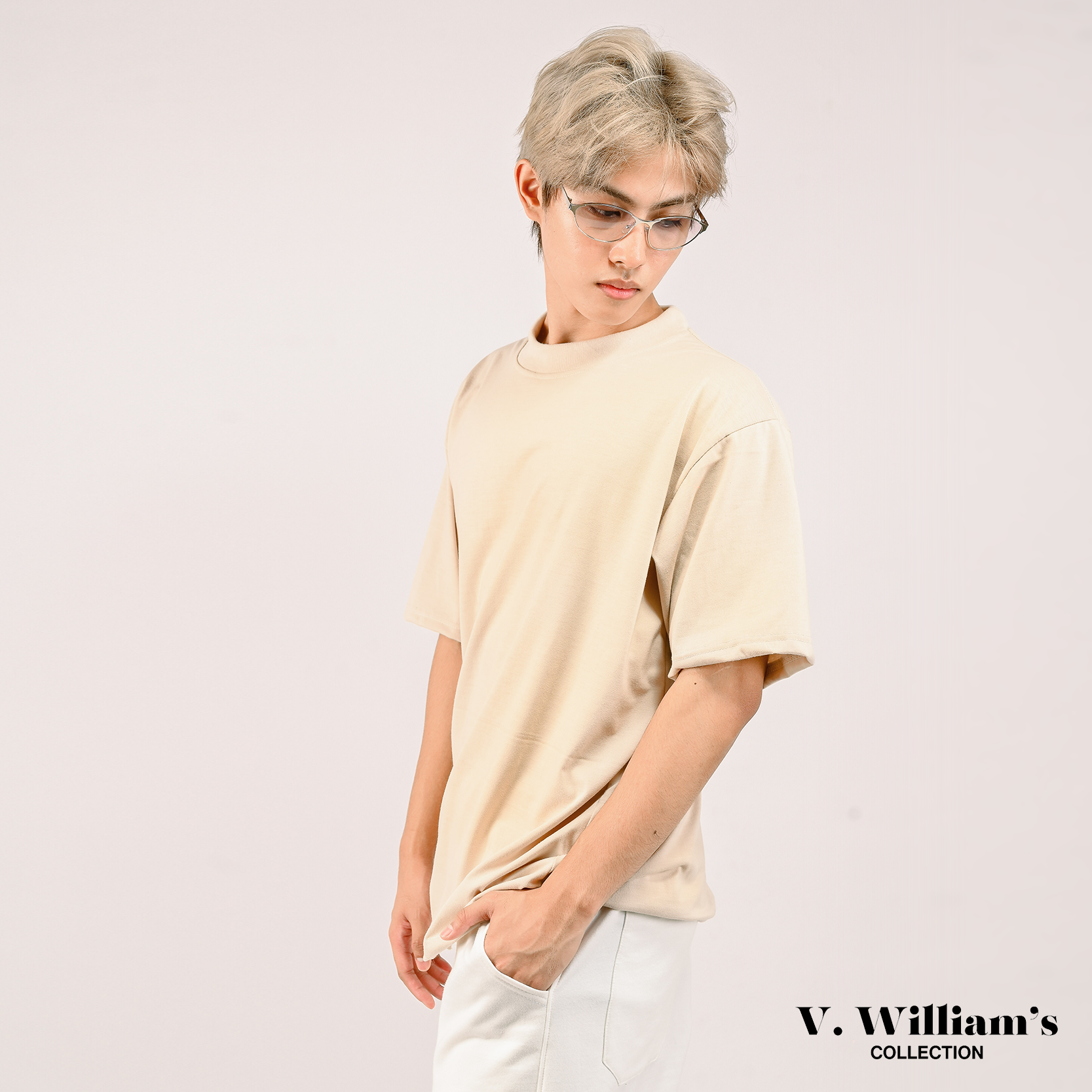 V. William's Pro Club Inspired 240 Gsm Plain Shirt Menswear Top Tshirt Crewneck Short Sleeve