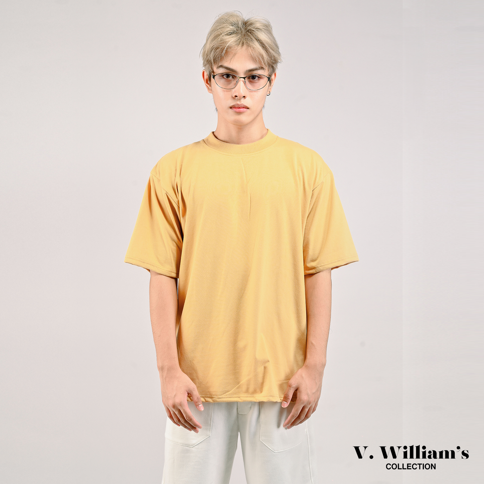 V. William's Pro Club Inspired 240 Gsm Plain Shirt Menswear Top Tshirt Crewneck Short Sleeve