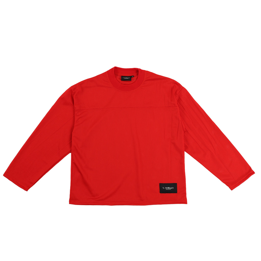 V. William's Mesh Boxy Cropped Longsleeve Jersey