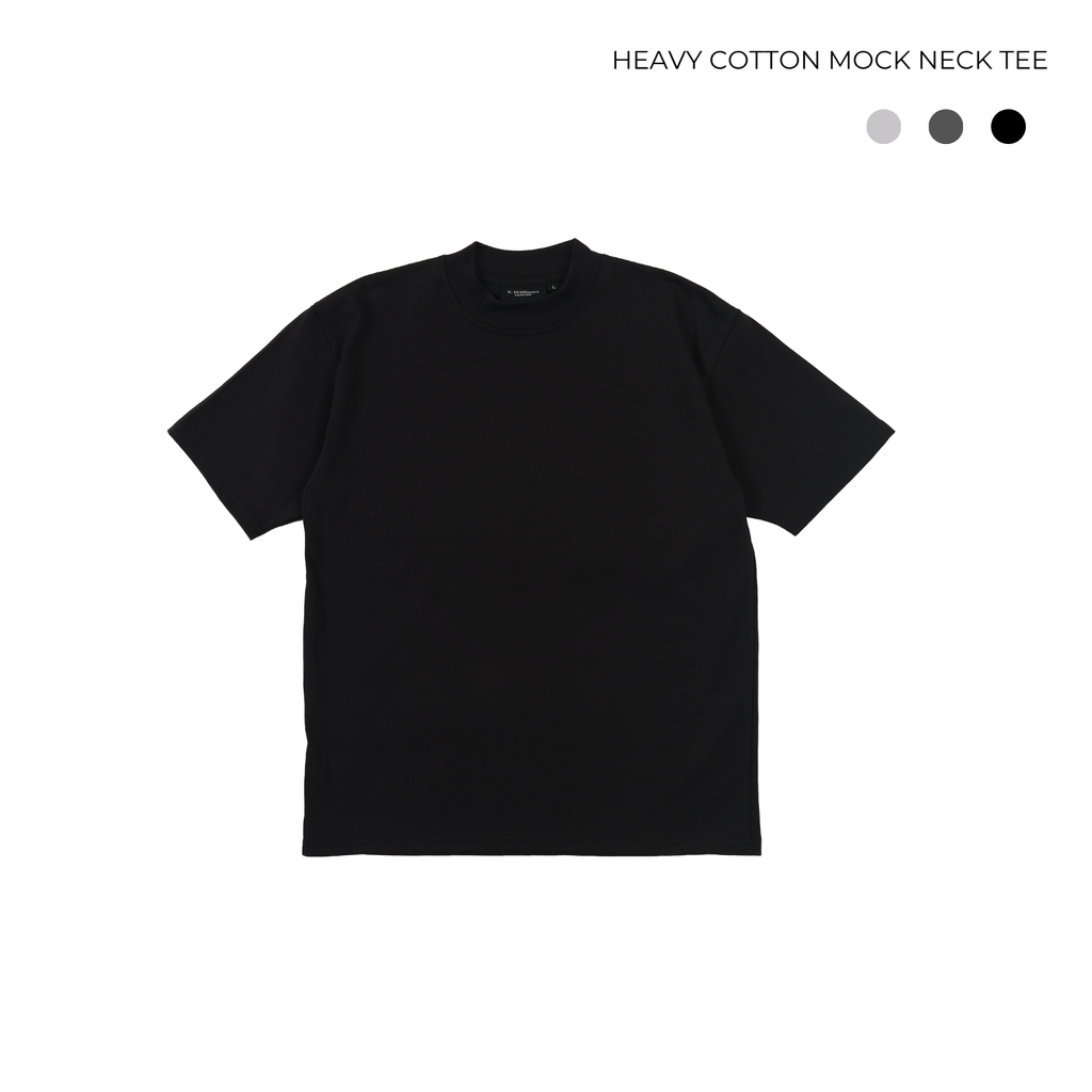 V. William's Heavy Cotton Mock Neck T-Shirt