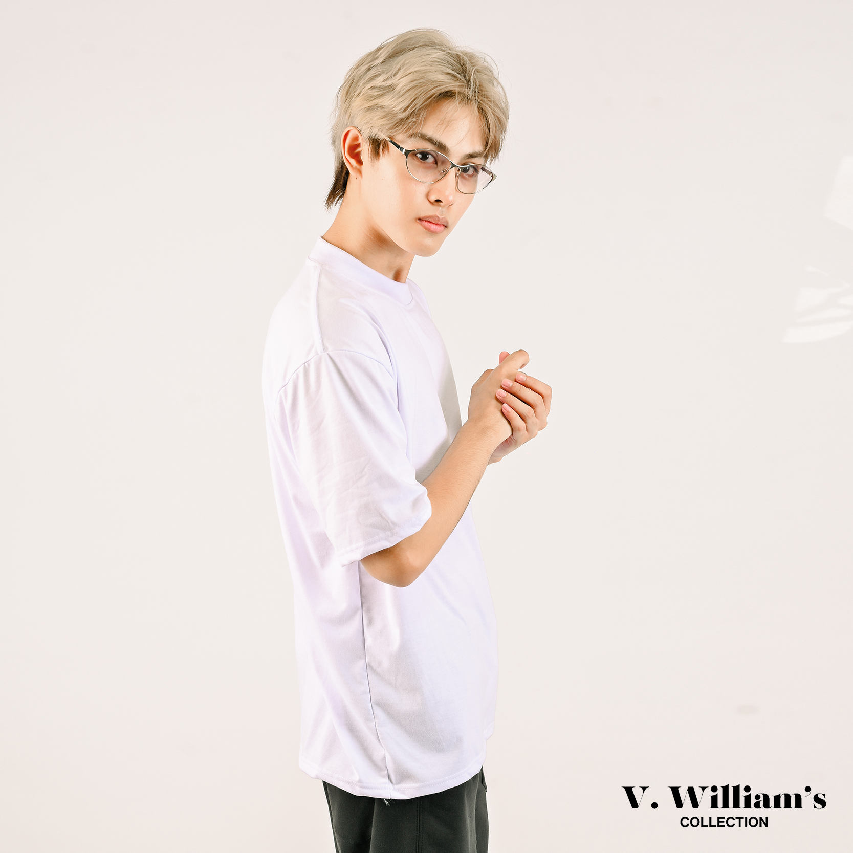 V. William's Pro Club Inspired 240 Gsm Plain Shirt Menswear Top Tshirt Crewneck Short Sleeve