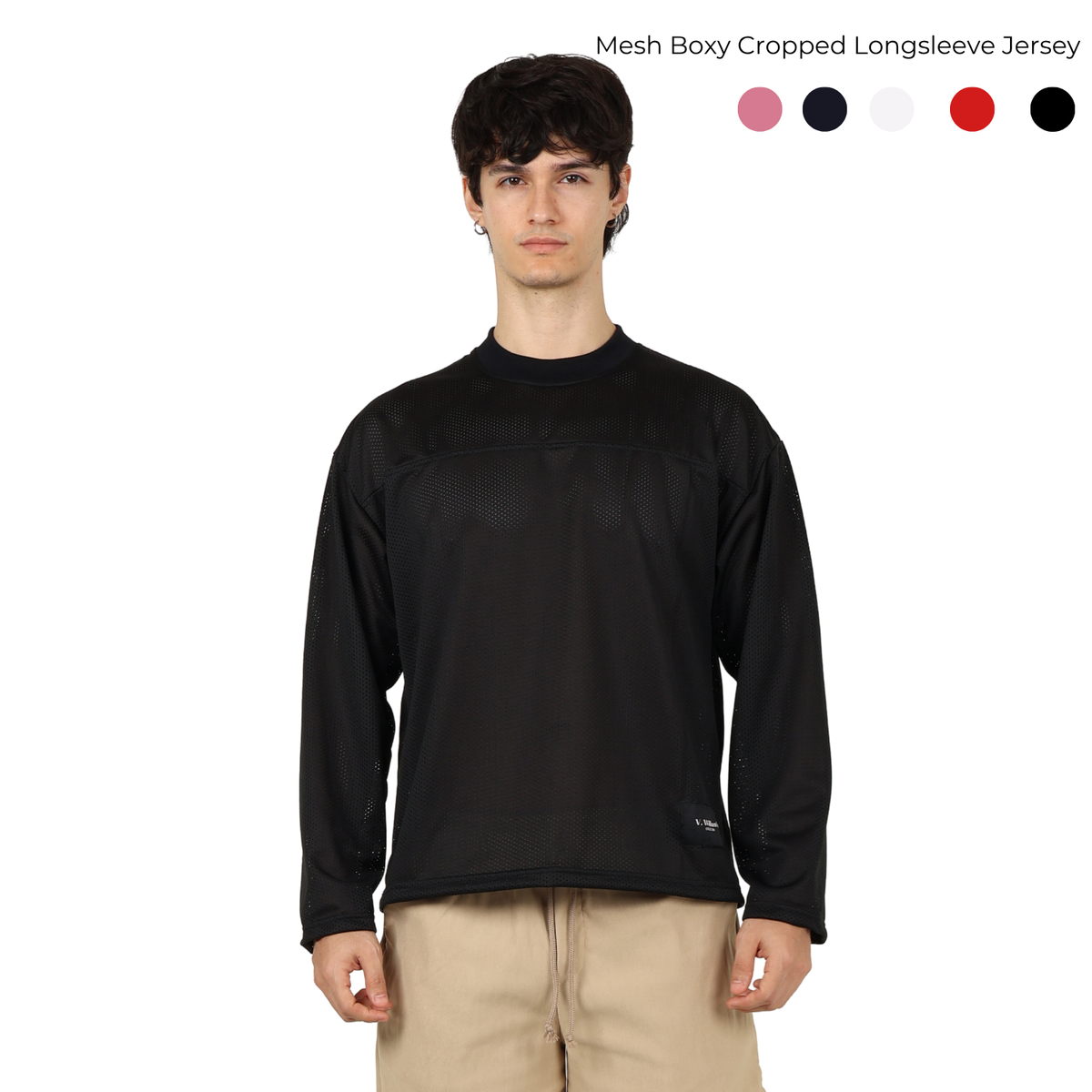 V. William's Mesh Boxy Cropped Longsleeve Jersey