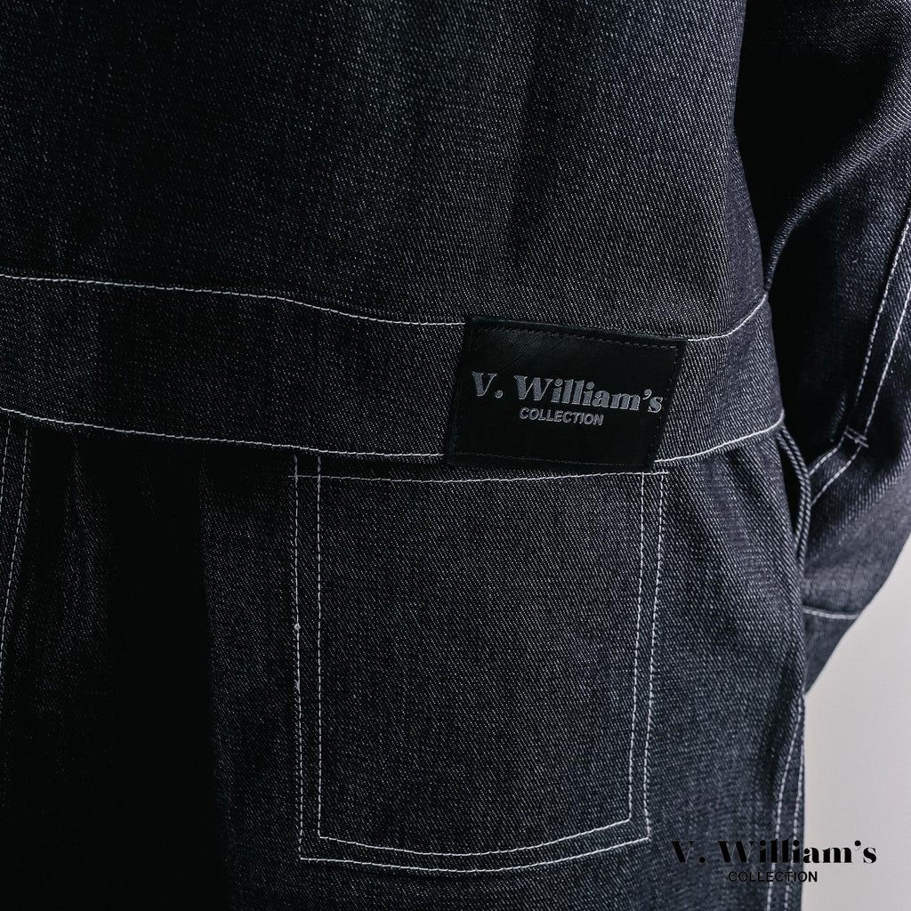 V. William's Raw Denim Cropped Jacket