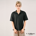V. William's Heavy Knitted Buttonless Polo-Shirt