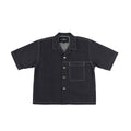 V. William's Raw Denim Cropped Polo