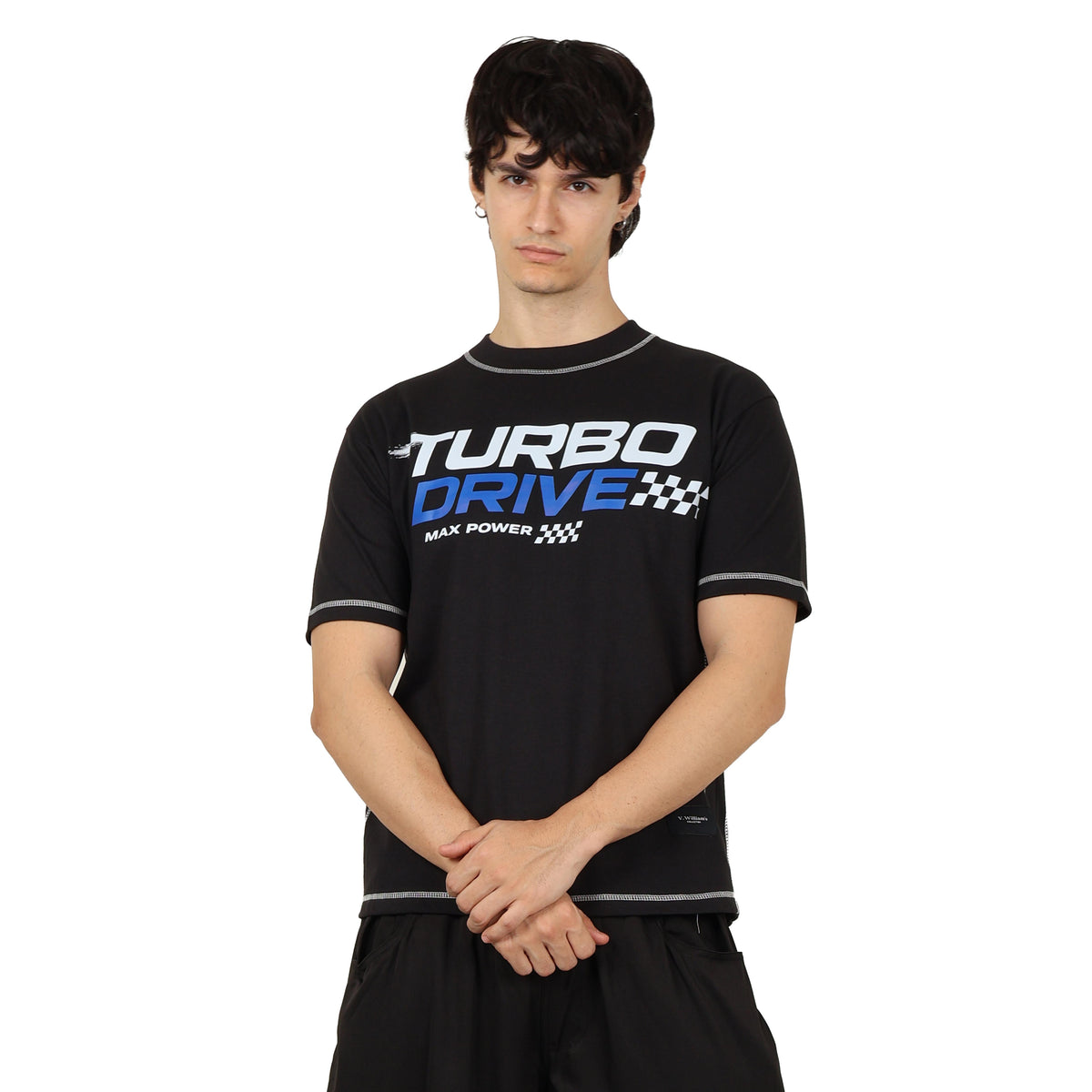 V. William's Heavy Cotton Racing Tees Sporty Fit Reverse Stitch