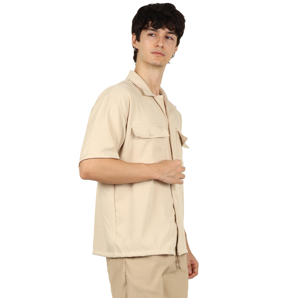 V. William's Cotton Twill Cargo Polo
