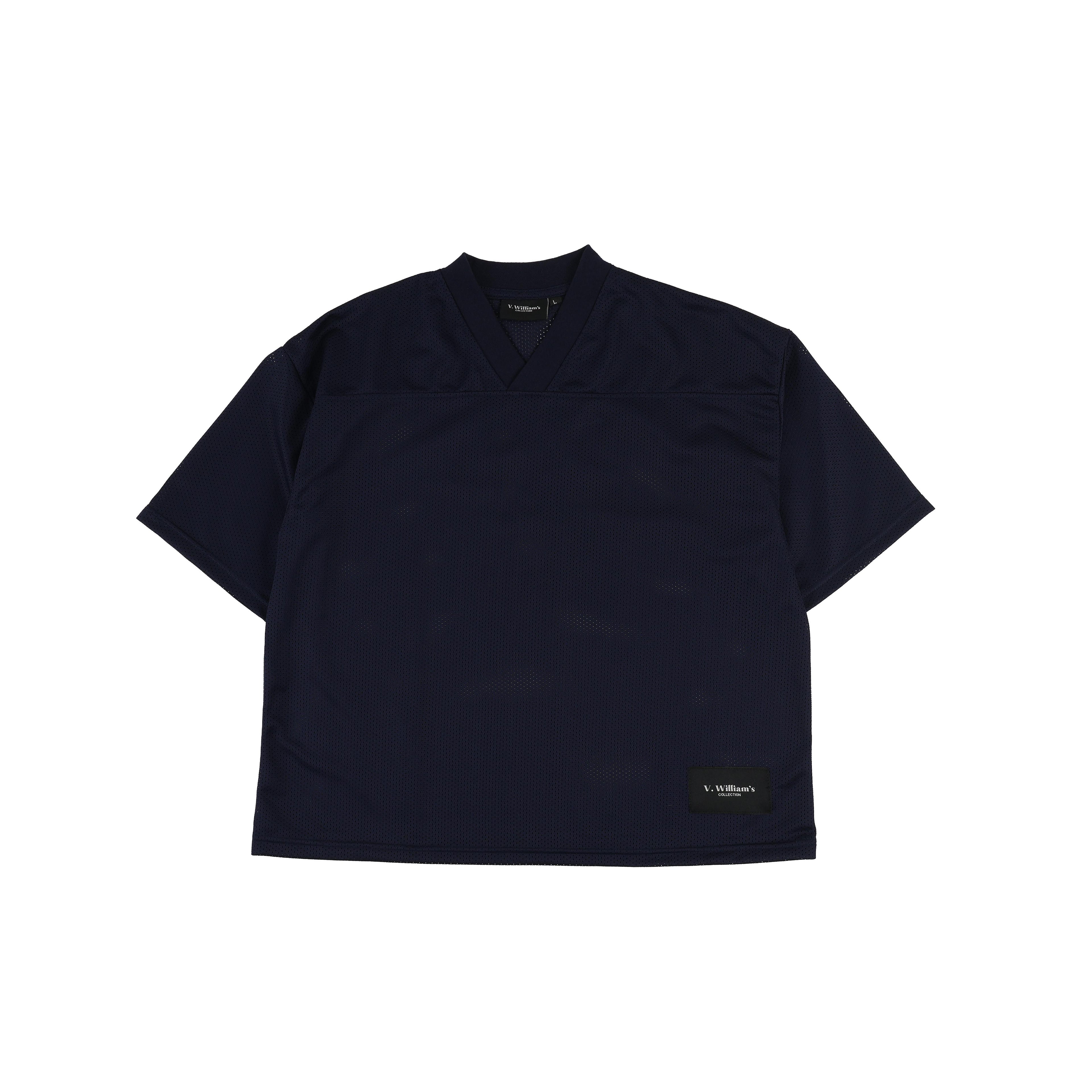 V. William's Mesh Boxy Cropped Football Jersey