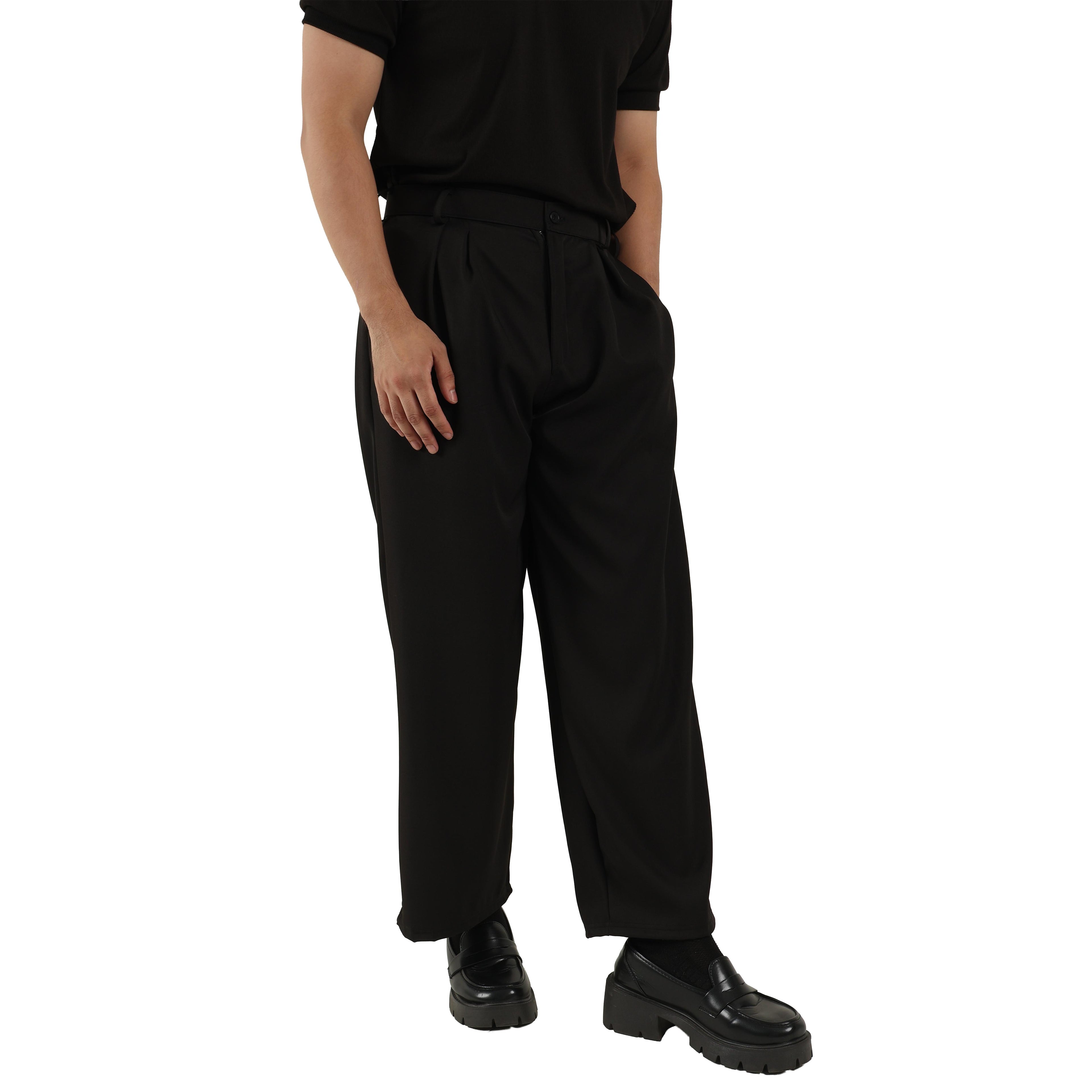 V. William's Cotton Twill Pleated Pants