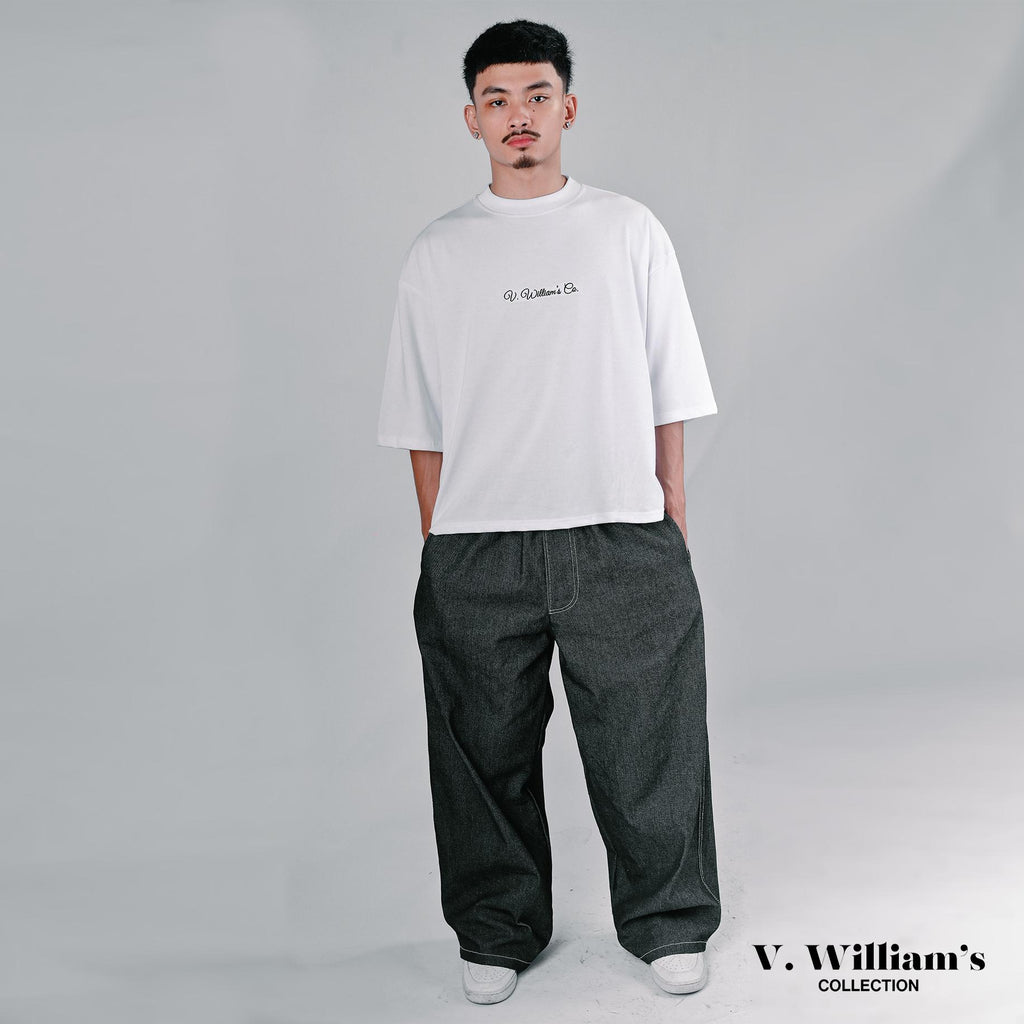 V. William's Raw Denim Barrel Pants