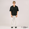 V. William's Curduroy Halfzip Polo-Shirt With 2 Pocket