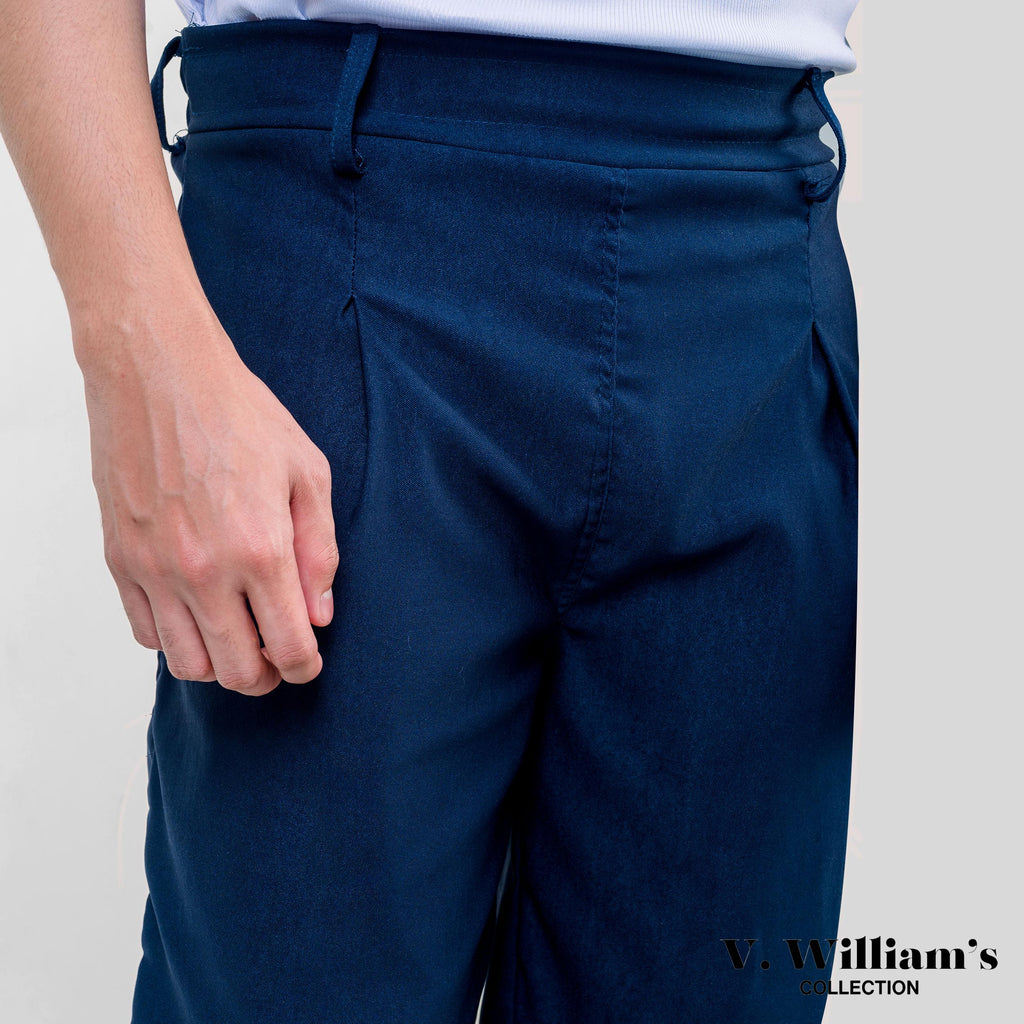 V. William's Double Pleated Straight Cut Pants