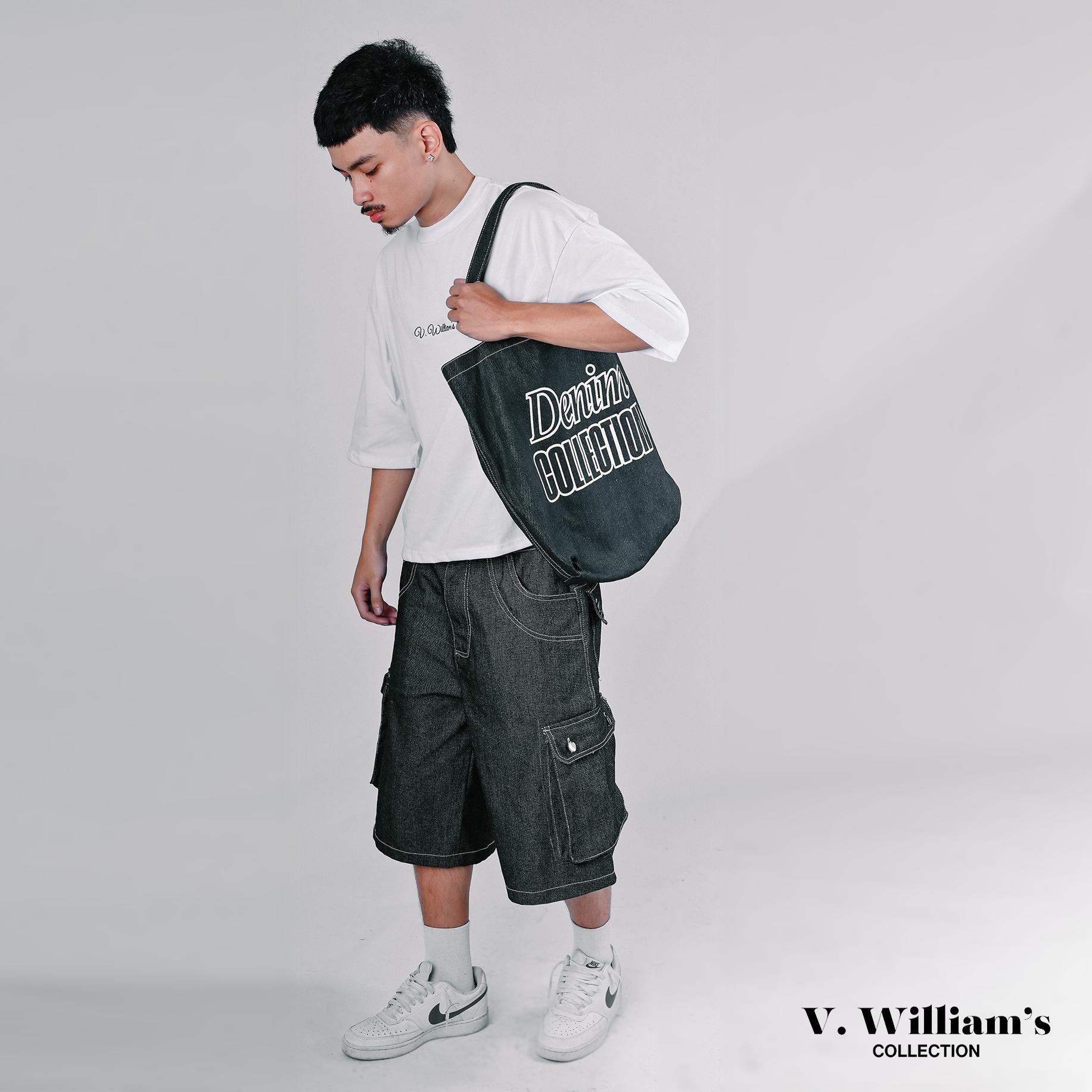 V. William's Raw Denim 6 Pocket Jorts