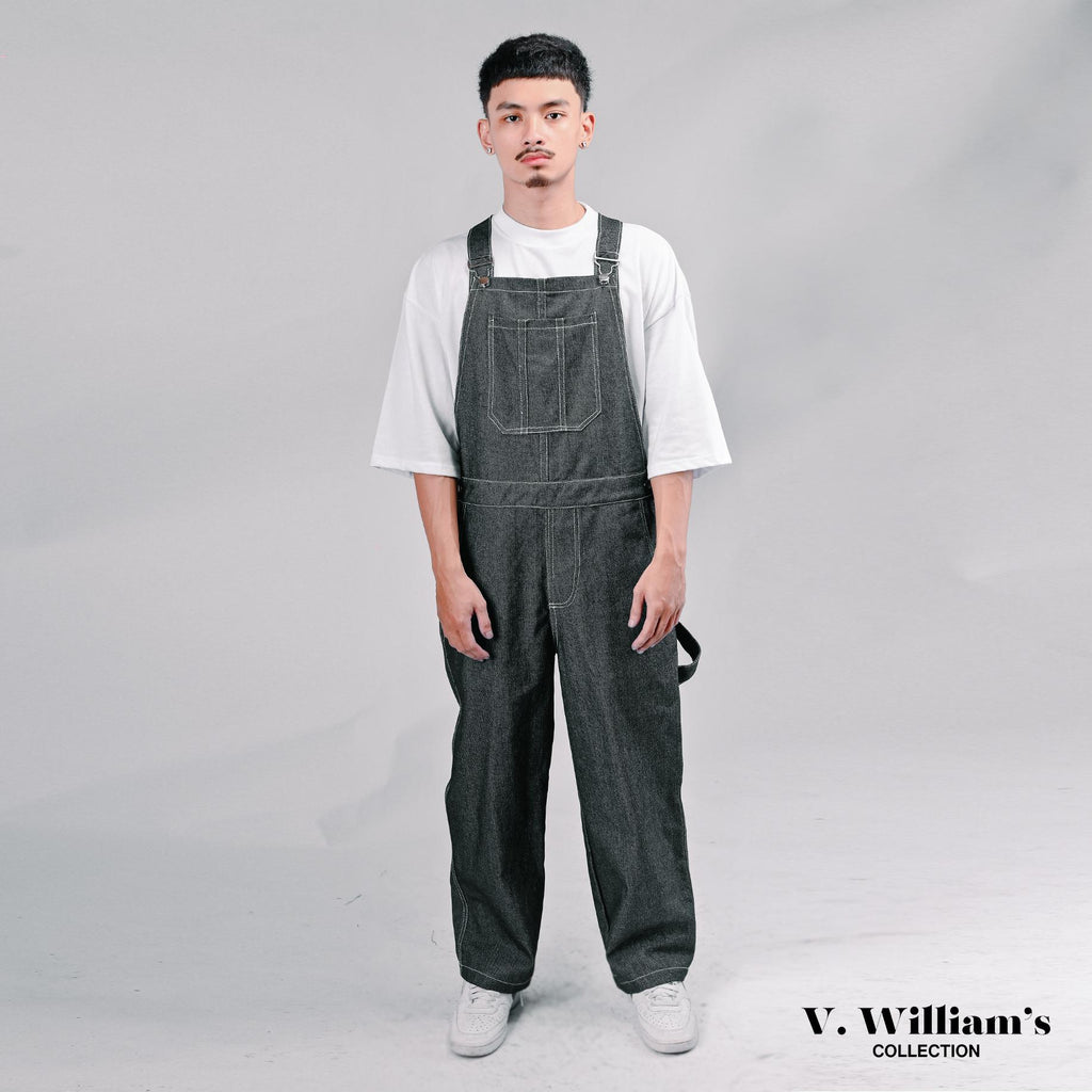 V. William's Raw Denim Jumpsuit
