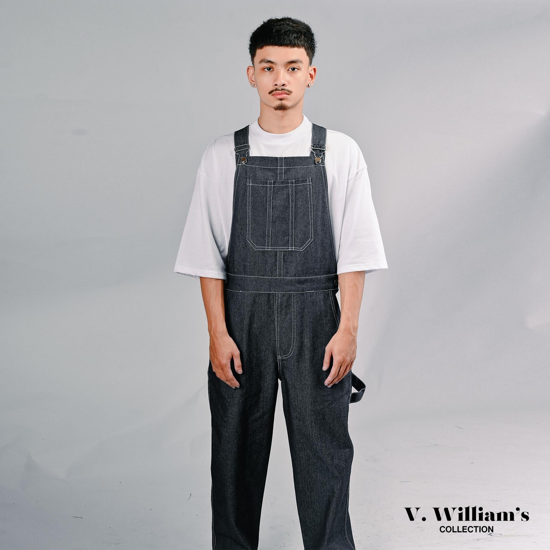 V. William's Raw Denim Jumpsuit