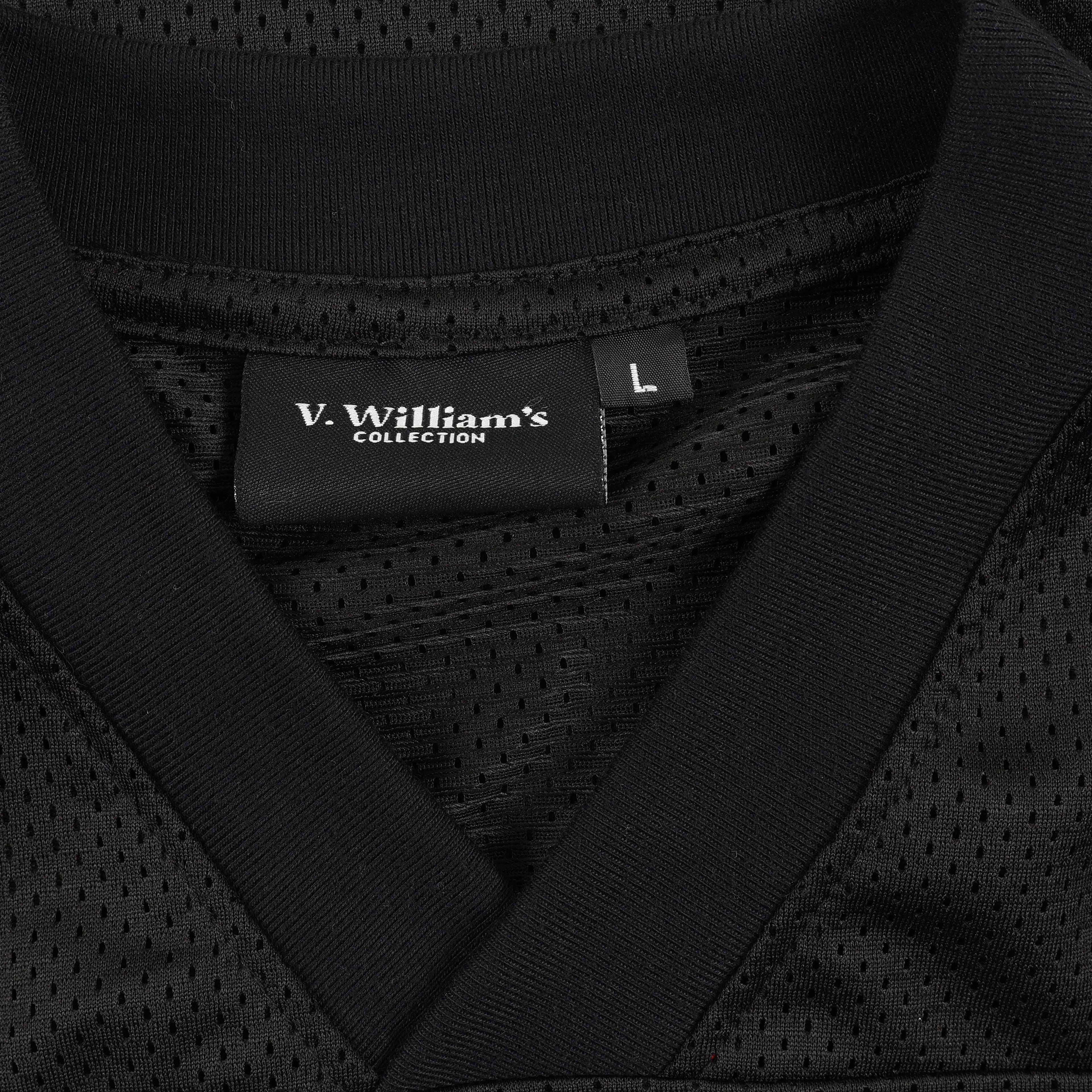 V. William's Mesh Boxy Cropped Football Jersey