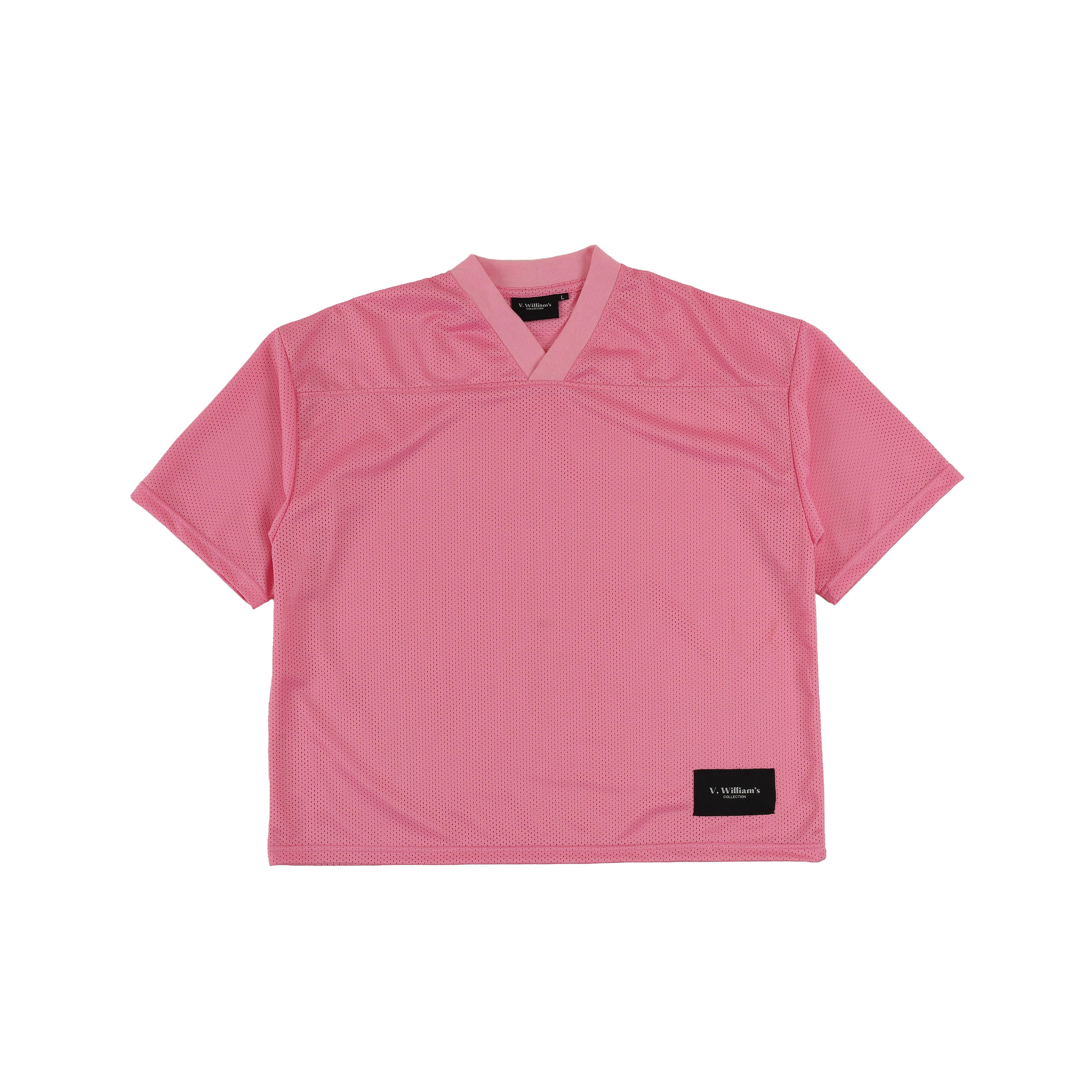 V. William's Mesh Boxy Cropped Football Jersey