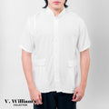 V. William's Mandarine Polo Chinese Collar Button Down