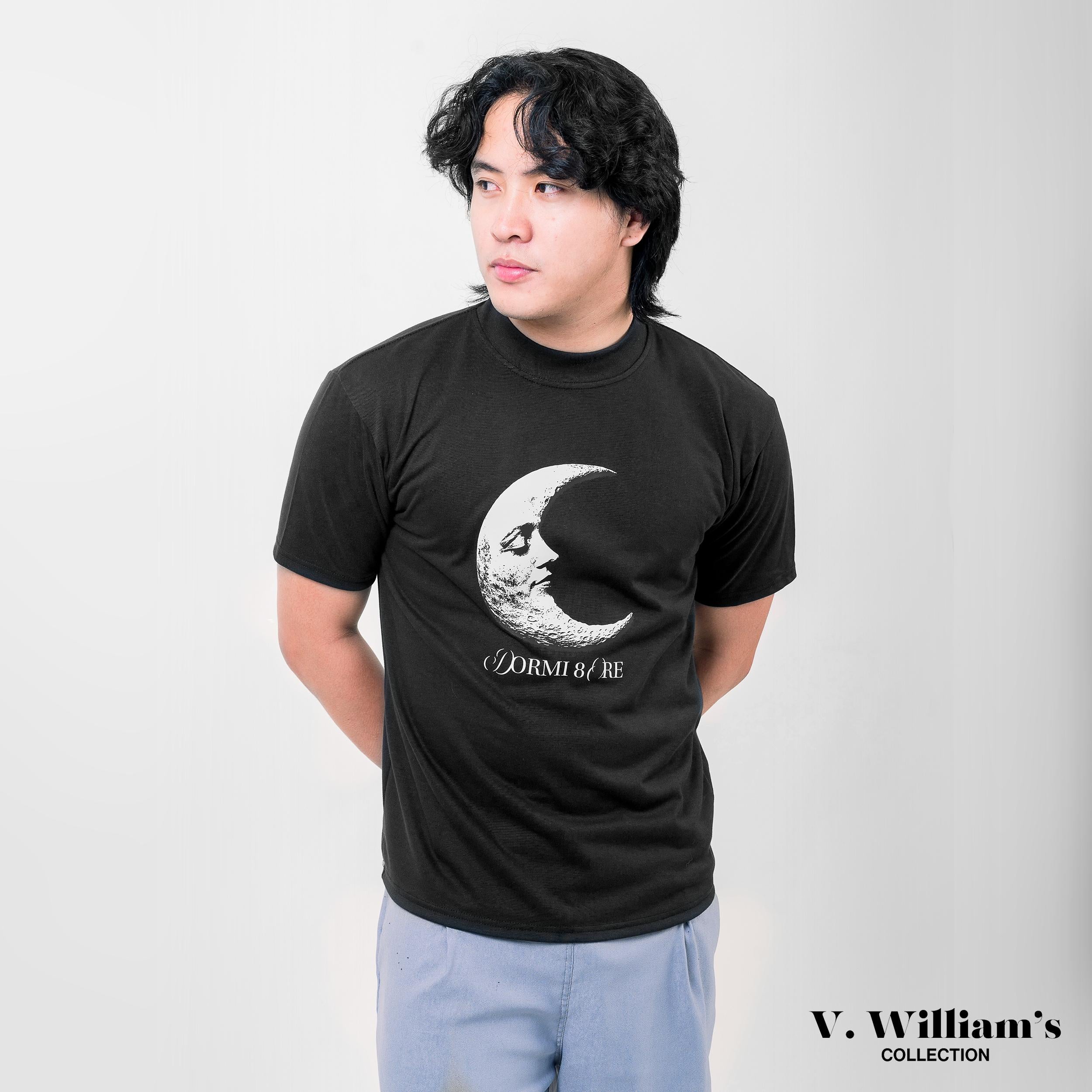 V. William's Mock Neck Graphic T-Shirt Daily Matters Collection