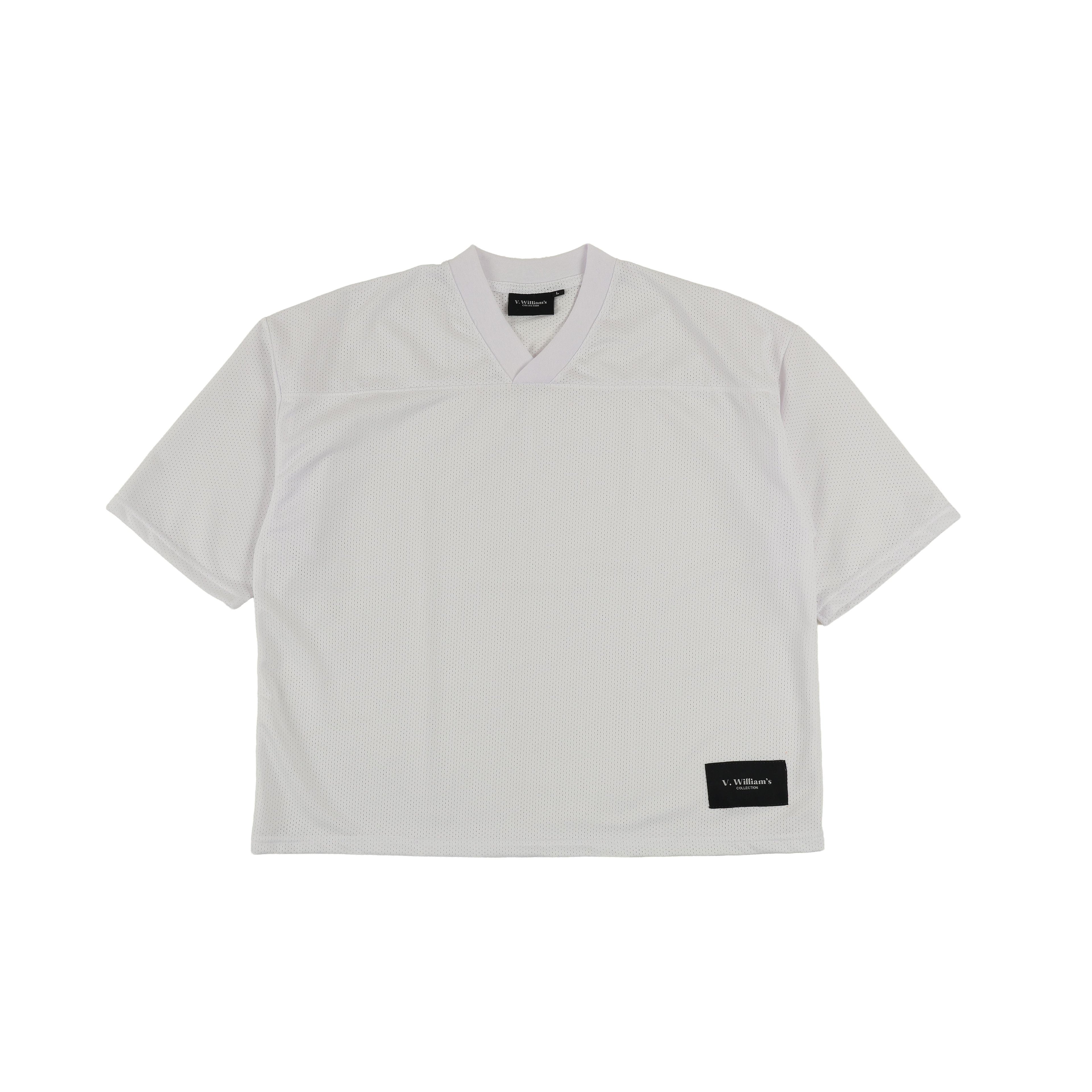 V. William's Mesh Boxy Cropped Football Jersey