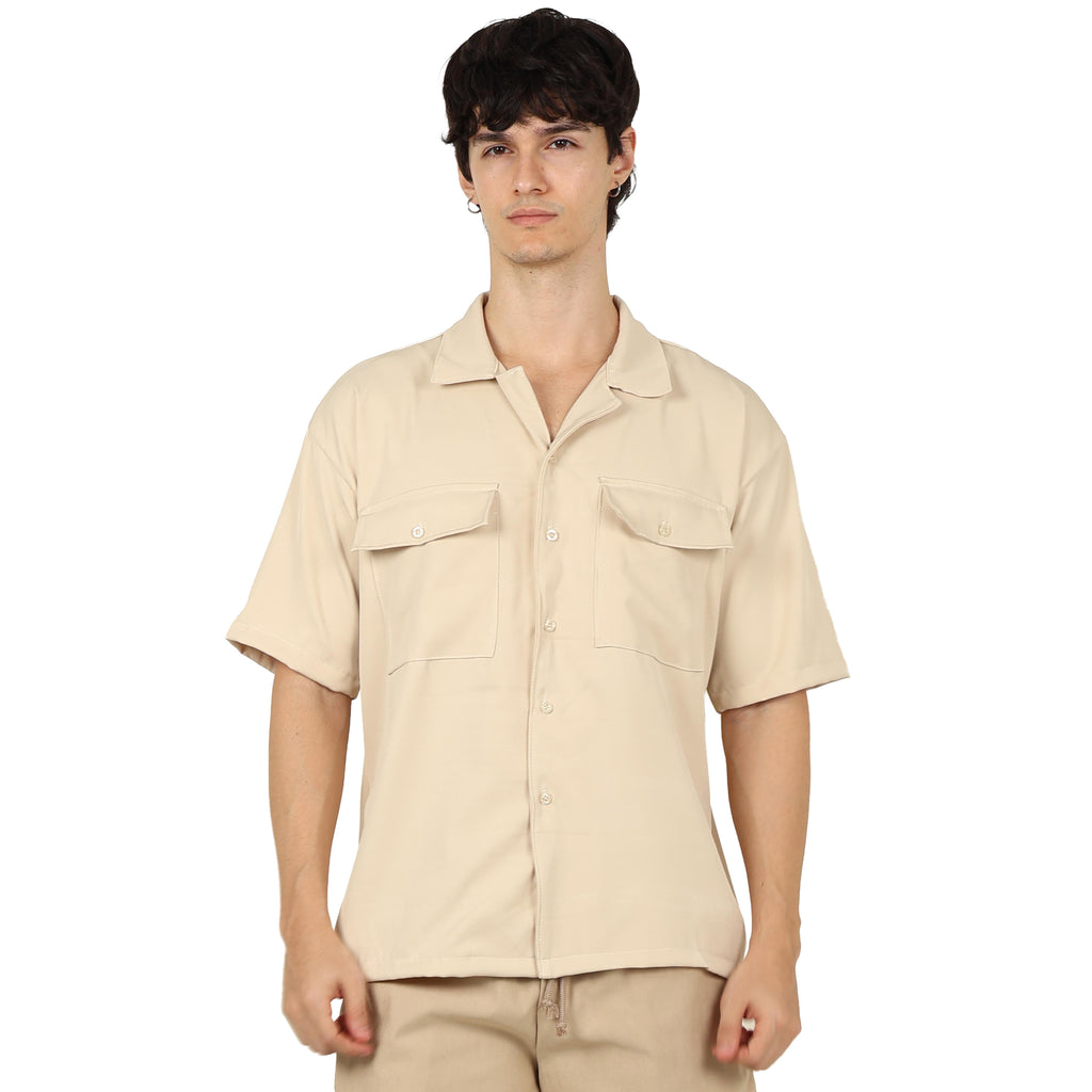 V. William's Cotton Twill Cargo Polo