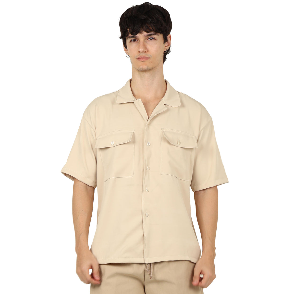 V. William's Cotton Twill Cargo Polo