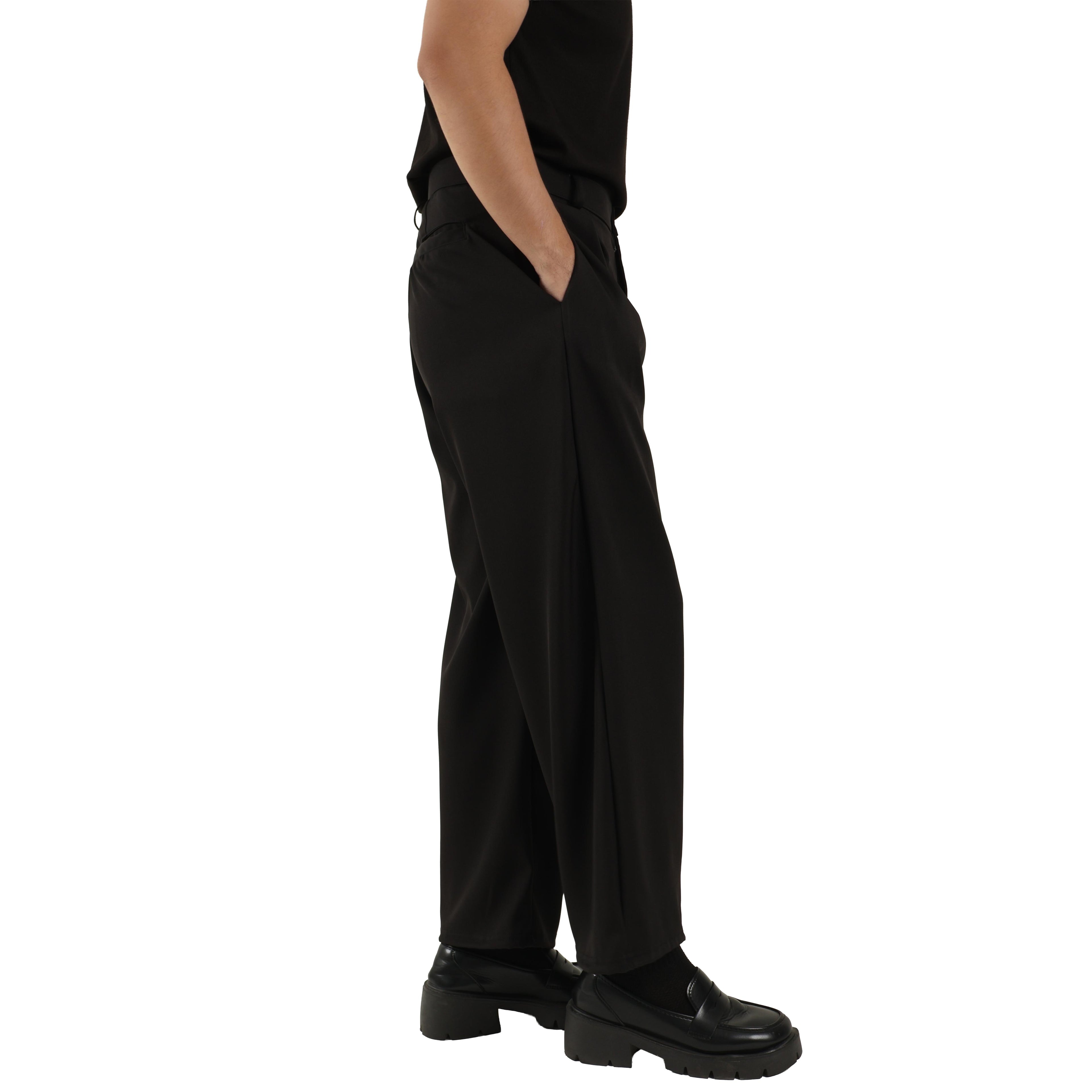 V. William's Cotton Twill Pleated Pants