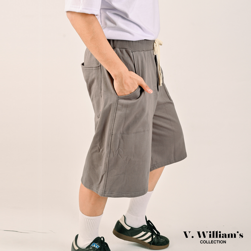 V. William's 350GSM Cotton Terry Knife Shorts with Rib knitted Waistband