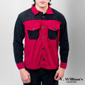V. William's Curduroy Two-Tone Jacket Long Sleeves