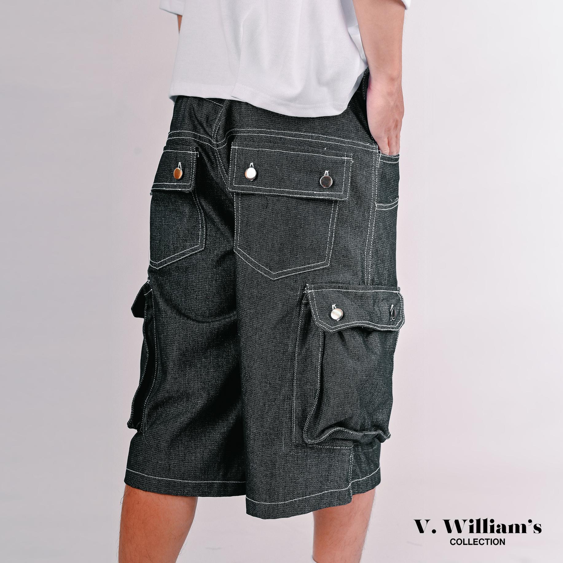 V. William's Raw Denim 6 Pocket Jorts