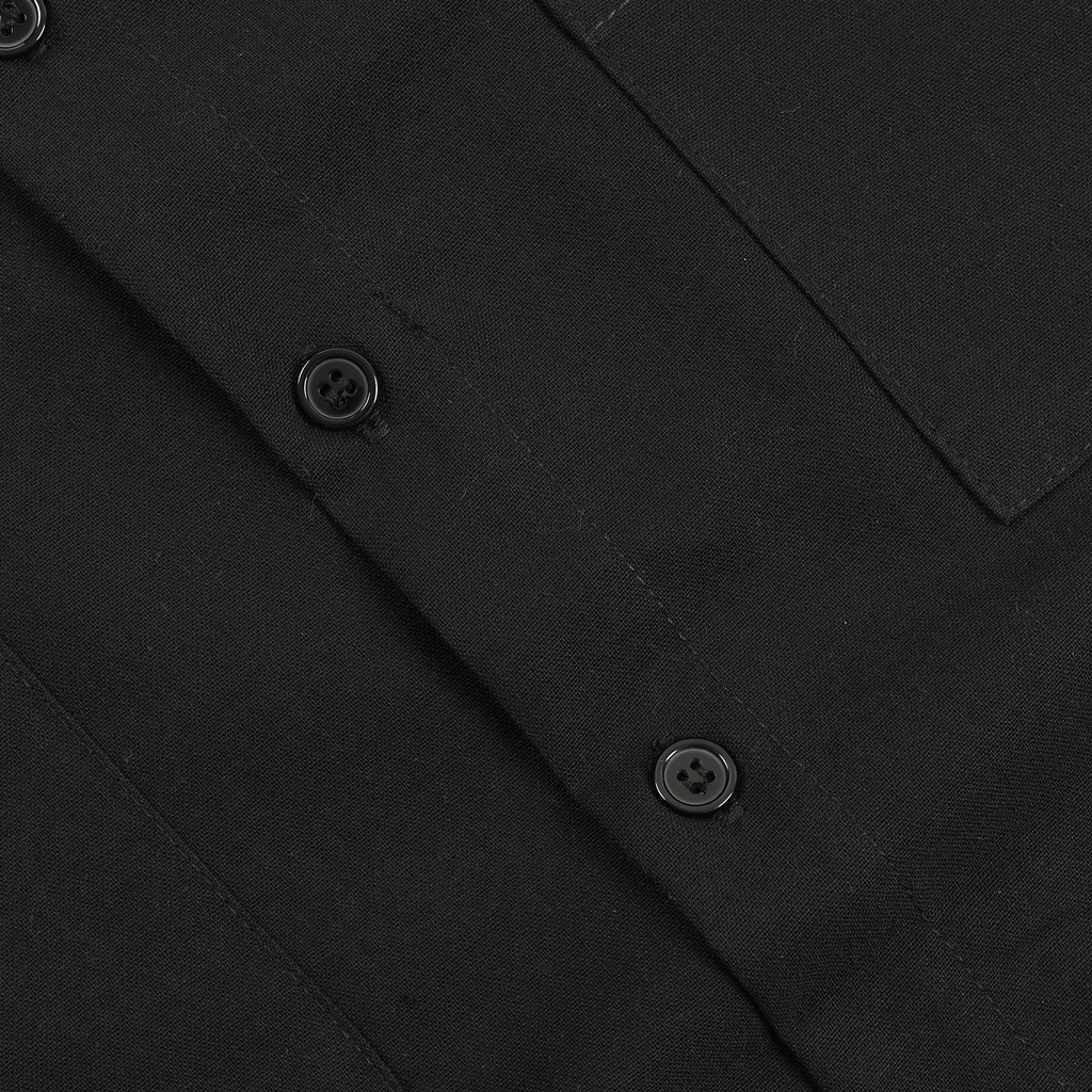 V. William's Linen Boxy Cropped Polo