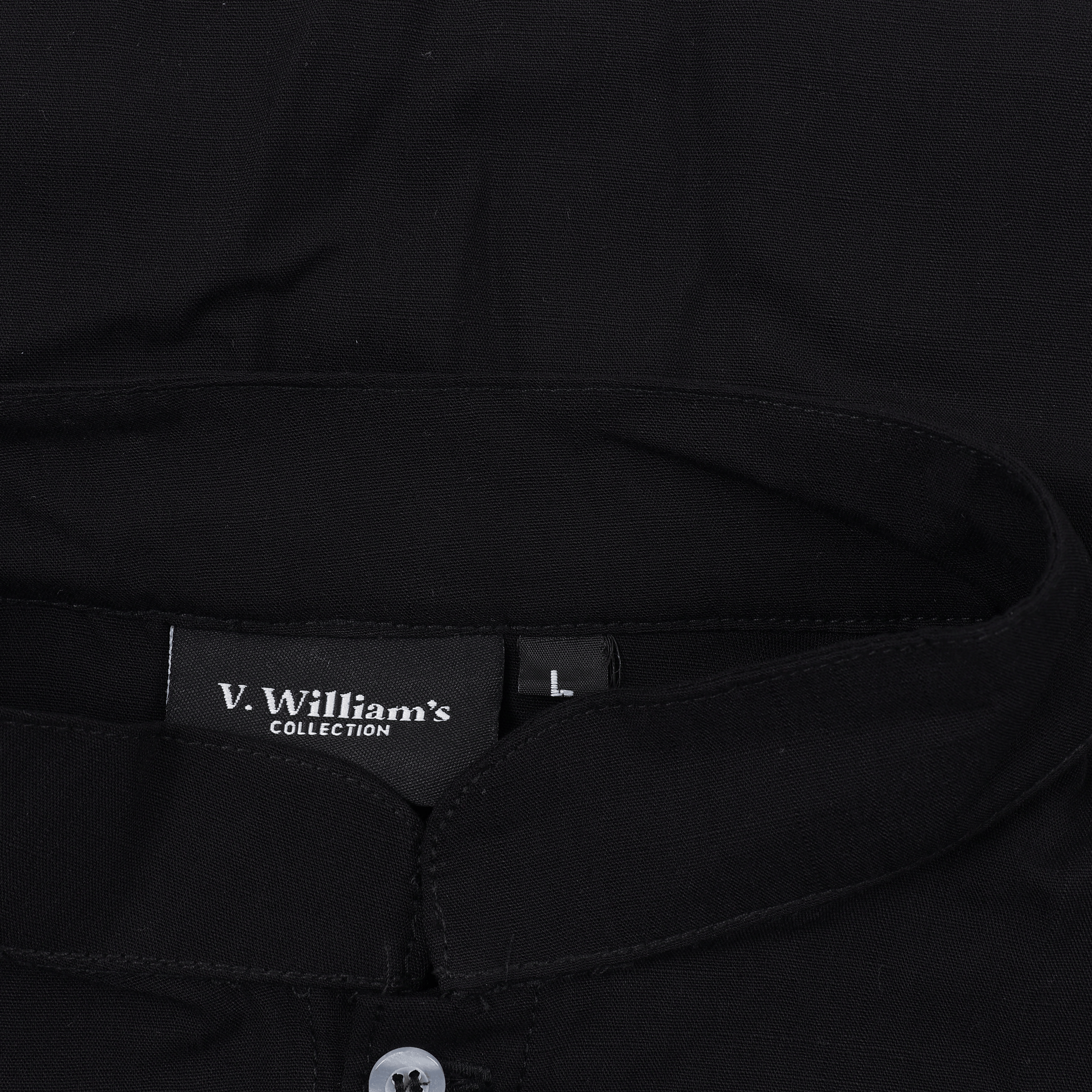 V. William's Mandarine Polo Chinese Collar Button Down