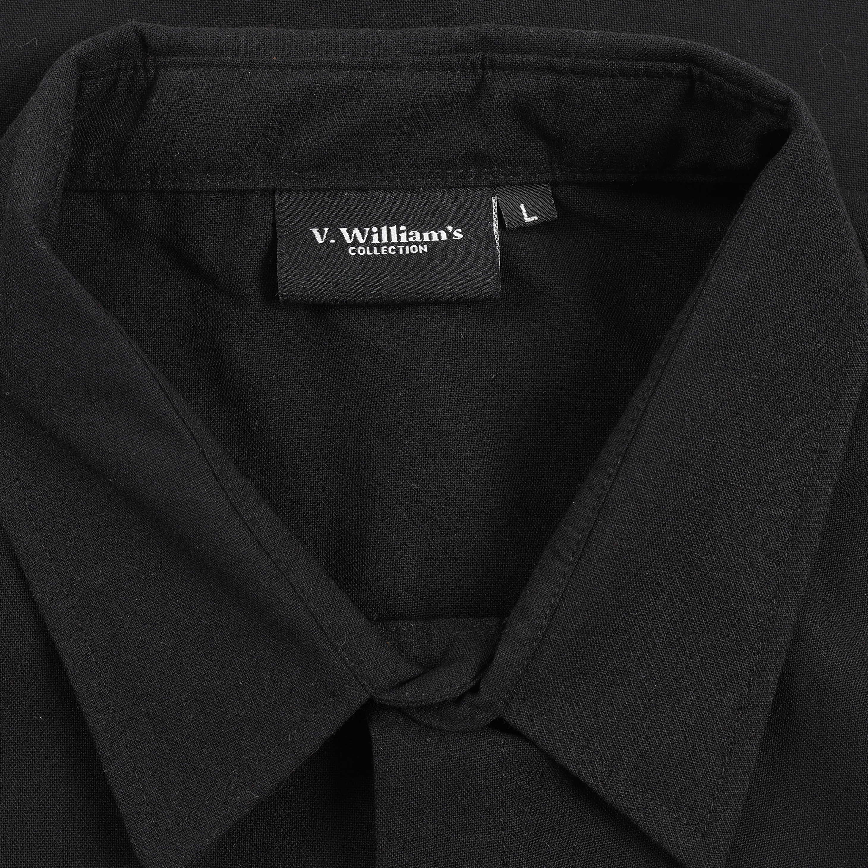 V. William's Linen Boxy Cropped Polo