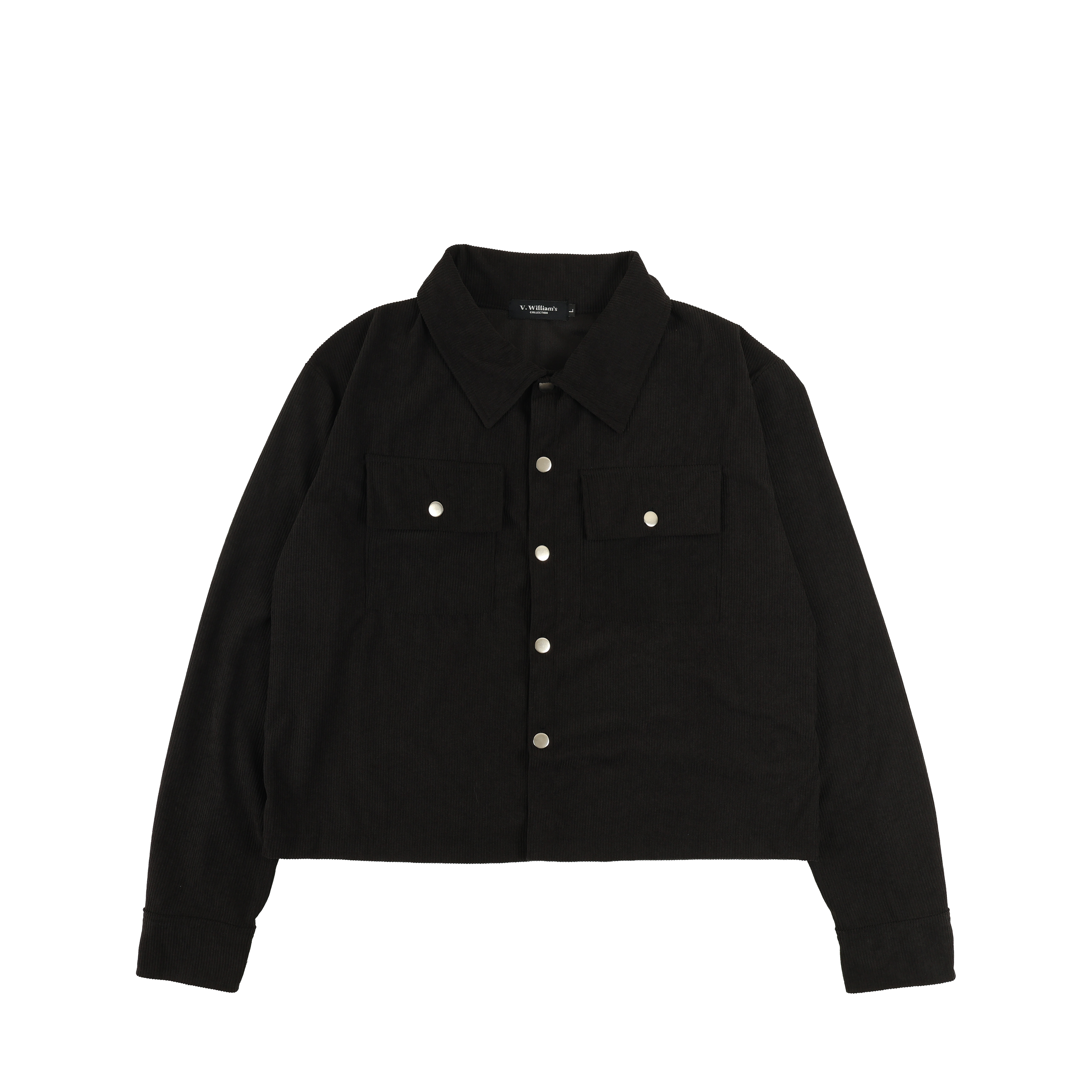 V. William's Curduroy Boxy Cropped Jacket