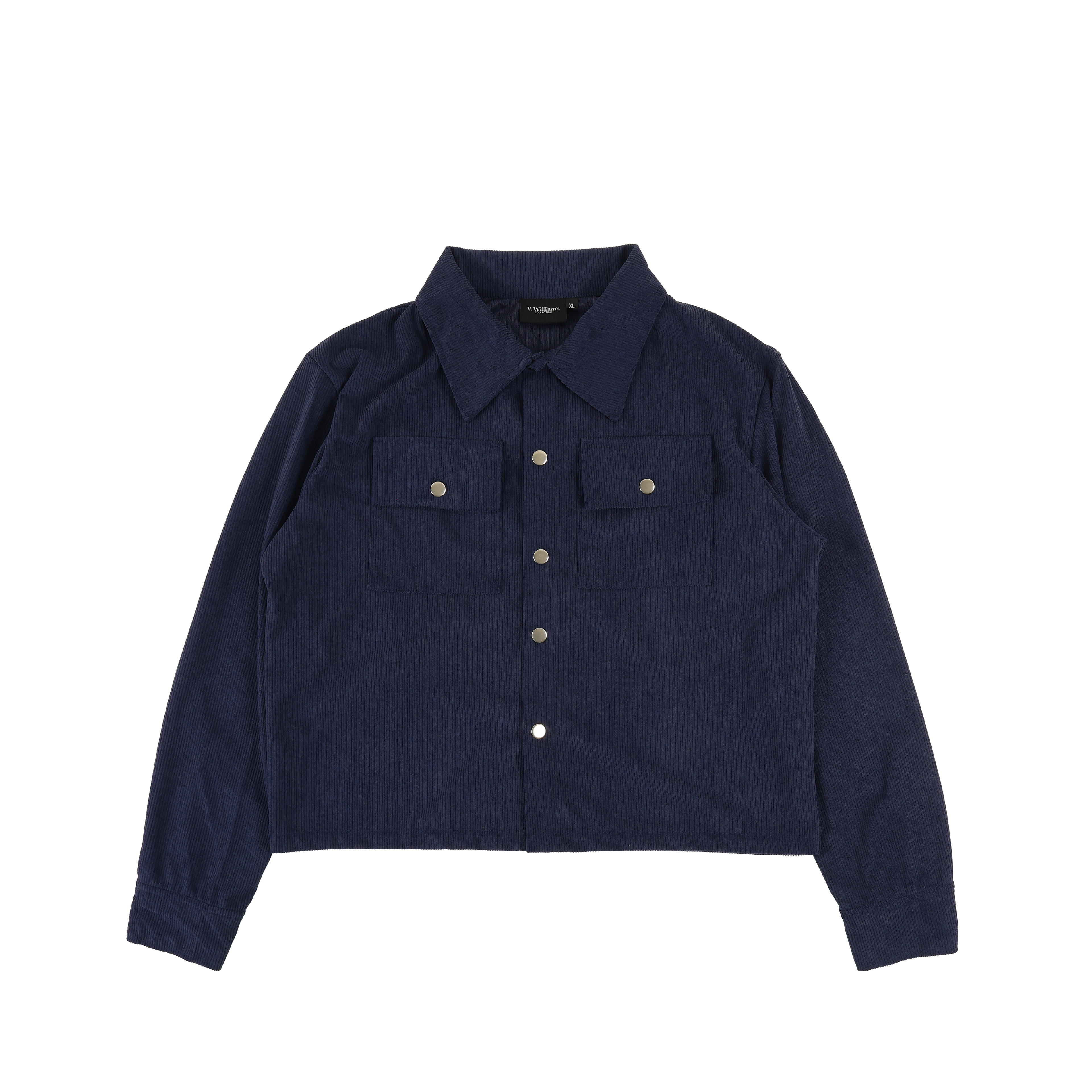 V. William's Curduroy Boxy Cropped Jacket