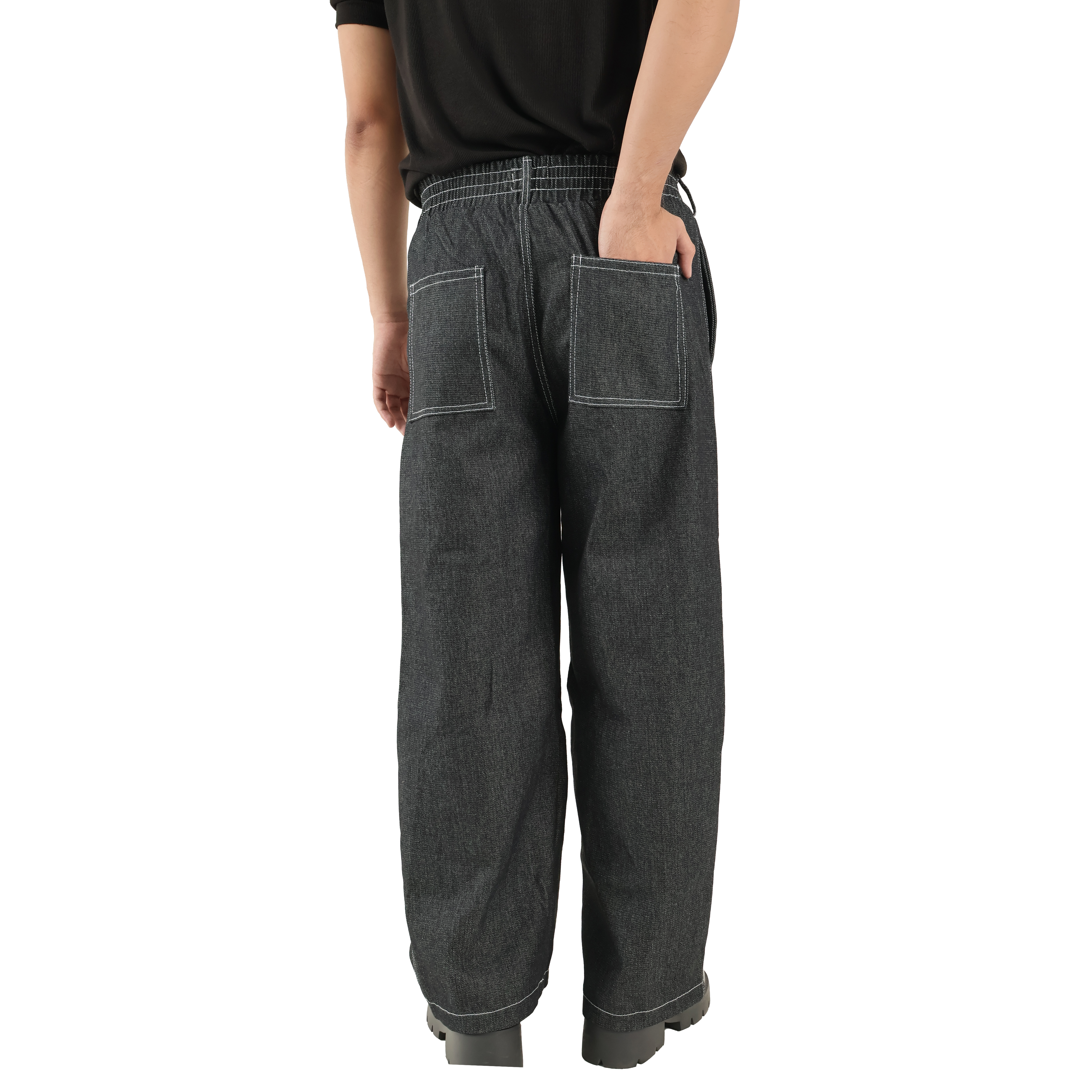 V. William's Raw Denim Barrel Pants