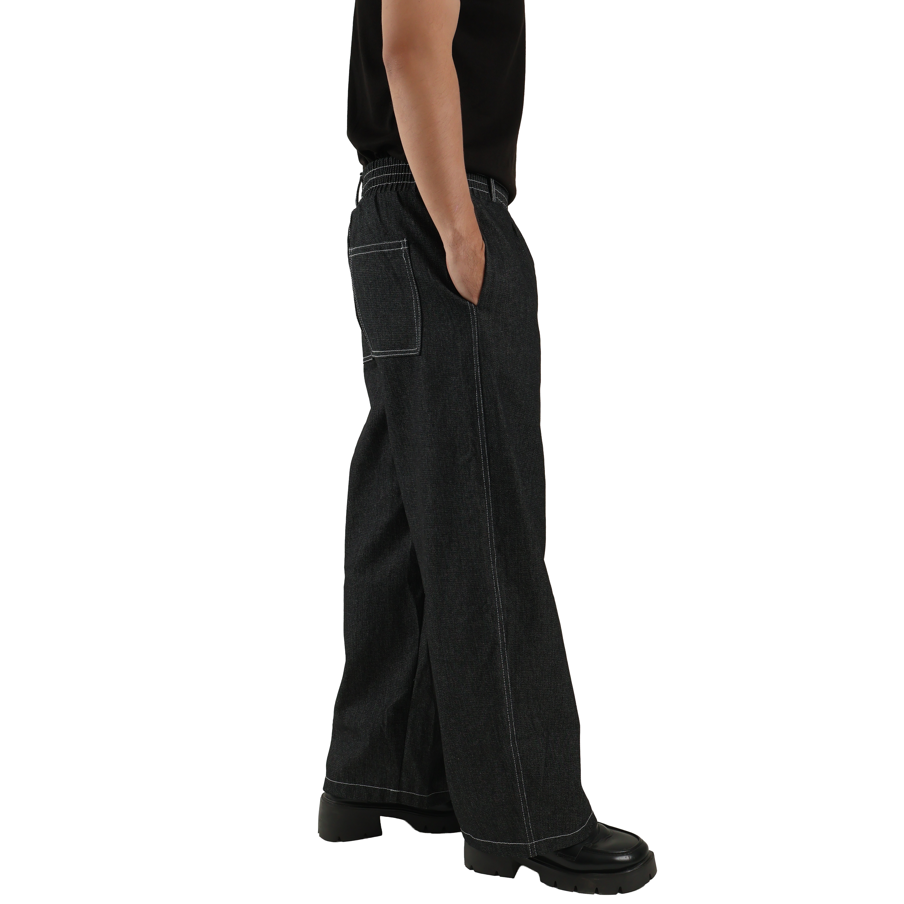 V. William's Raw Denim Barrel Pants