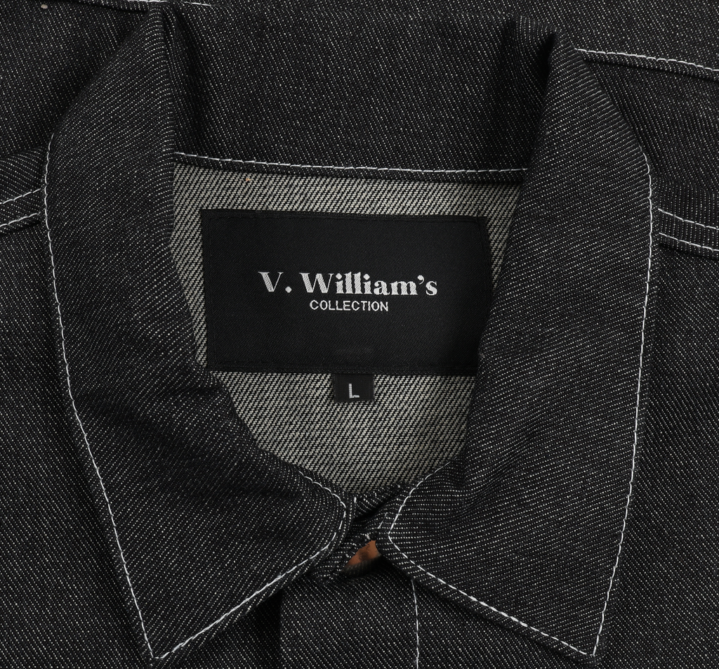 V. William's Raw Denim Cropped Jacket