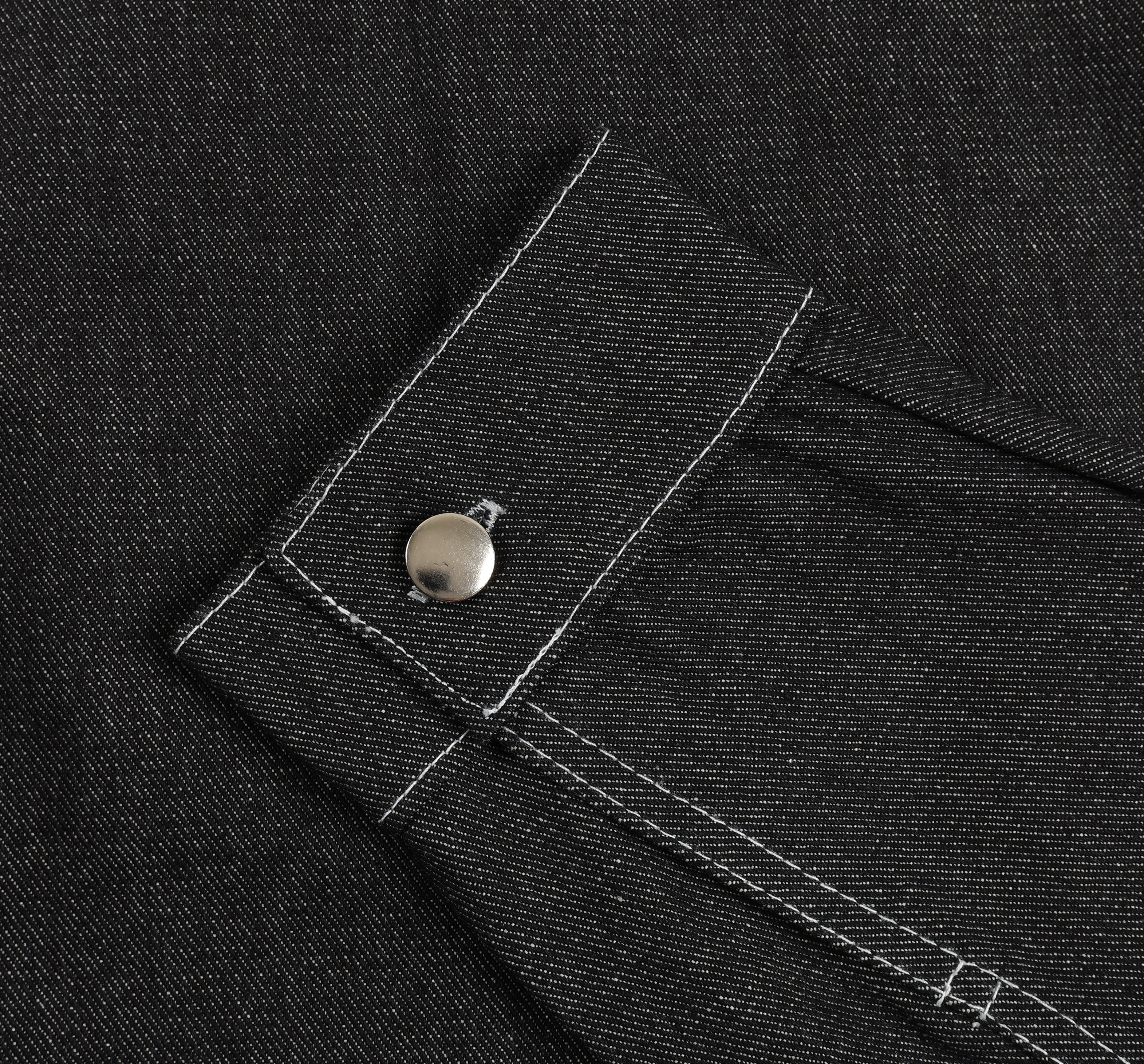 V. William's Raw Denim Cropped Jacket