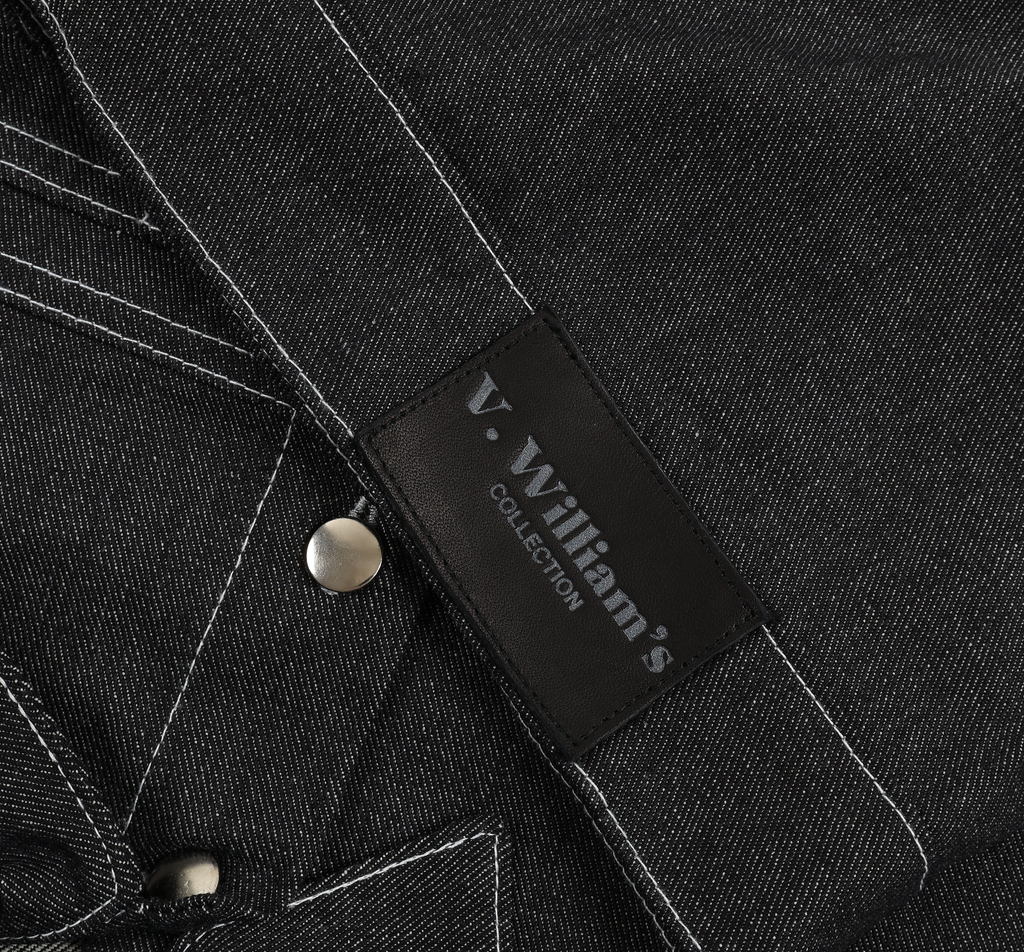 V. William's Raw Denim Cropped Jacket