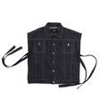V. William's Raw Denim Cropped Vest