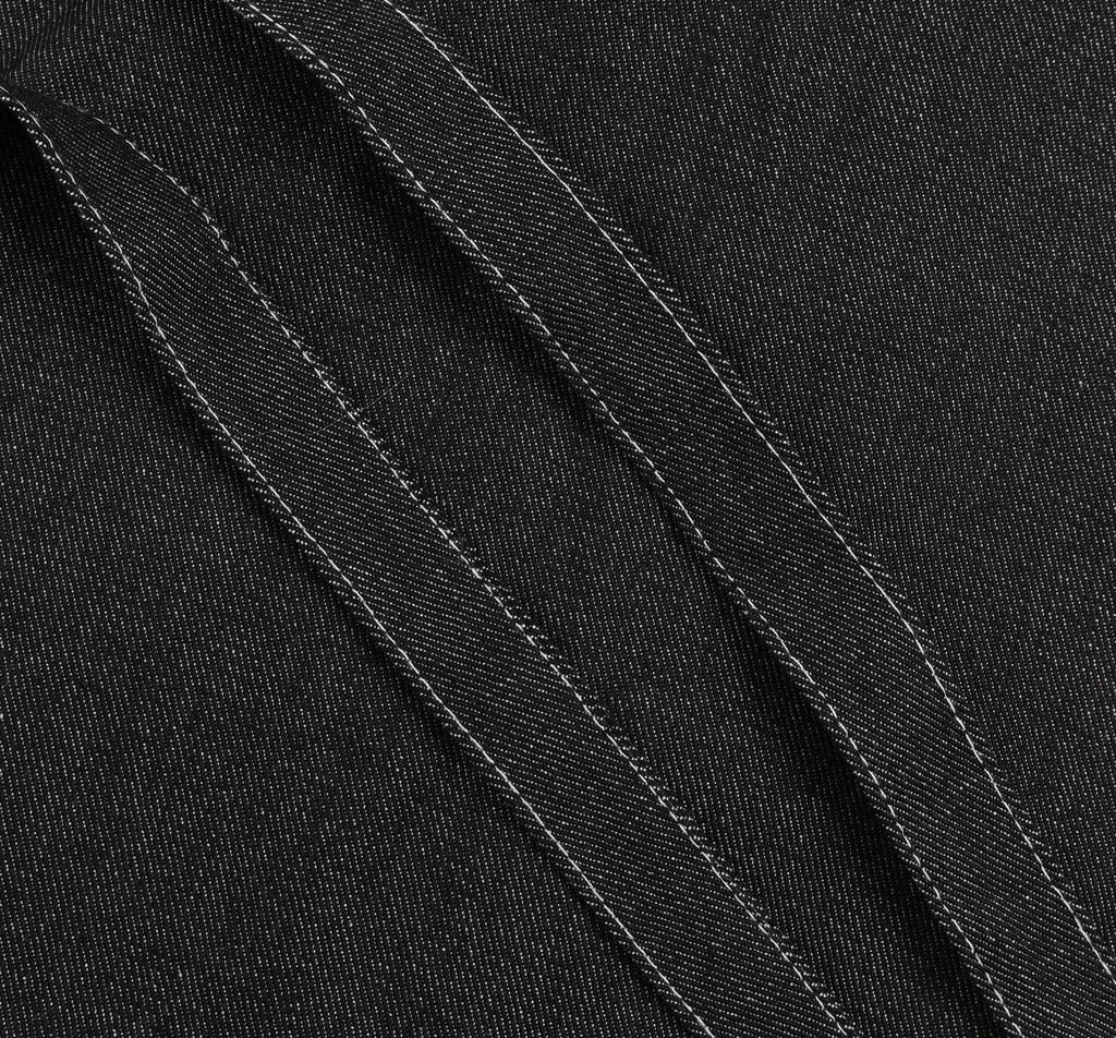 V. William's Raw Denim Cropped Vest