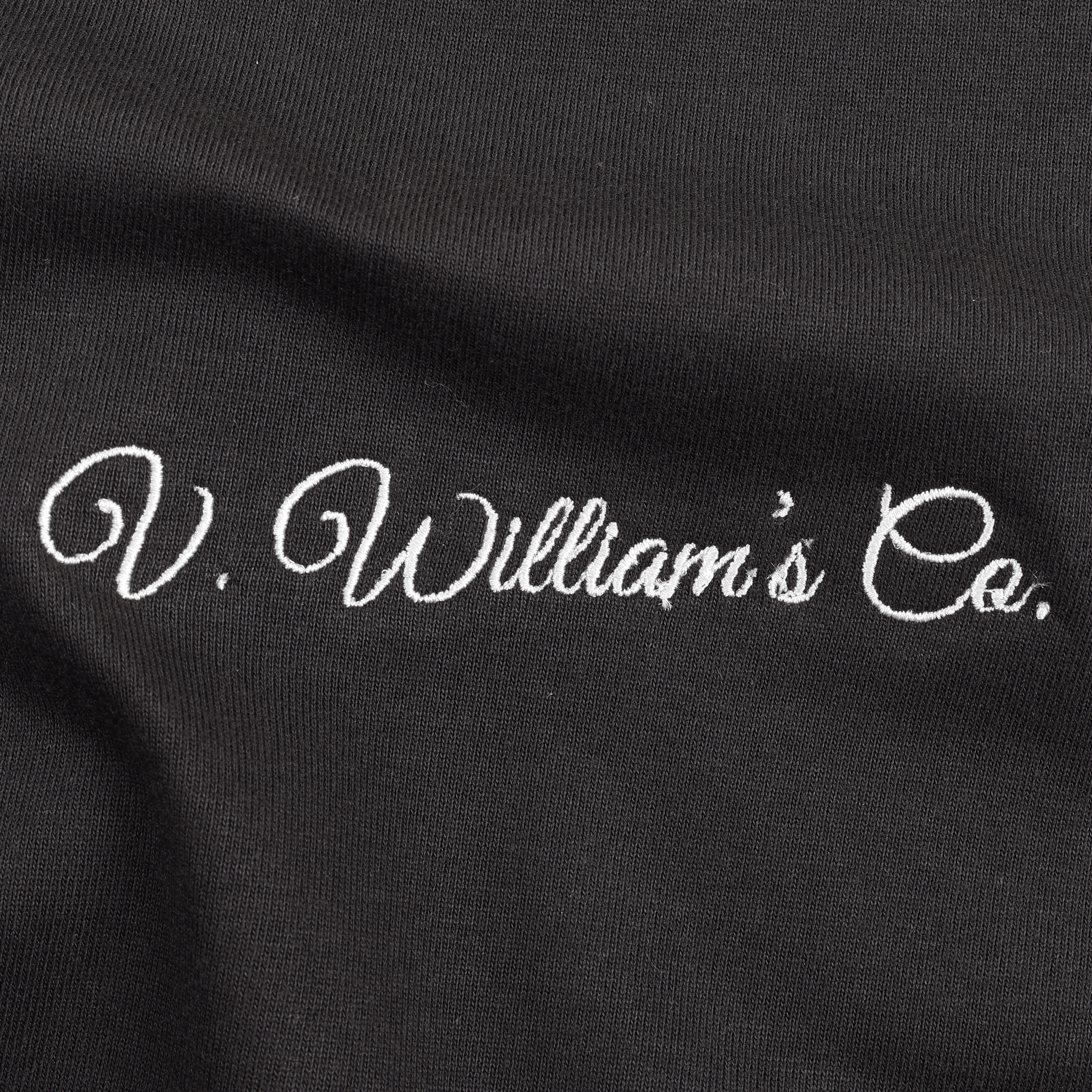 V. William's Signature Embroidered Boxy Cropped T-Shirt
