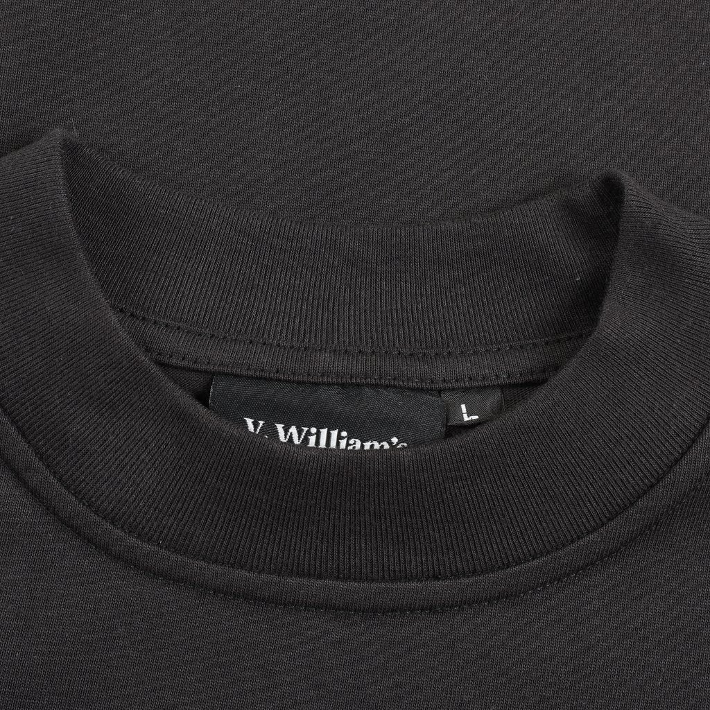 V. William's Signature Embroidered Boxy Cropped T-Shirt