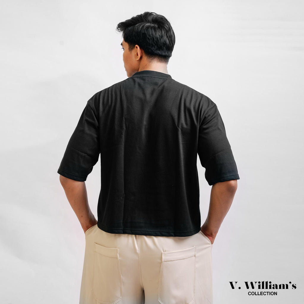 V. William's Premium Heavy Cotton Boxy Cropped T-Shirt